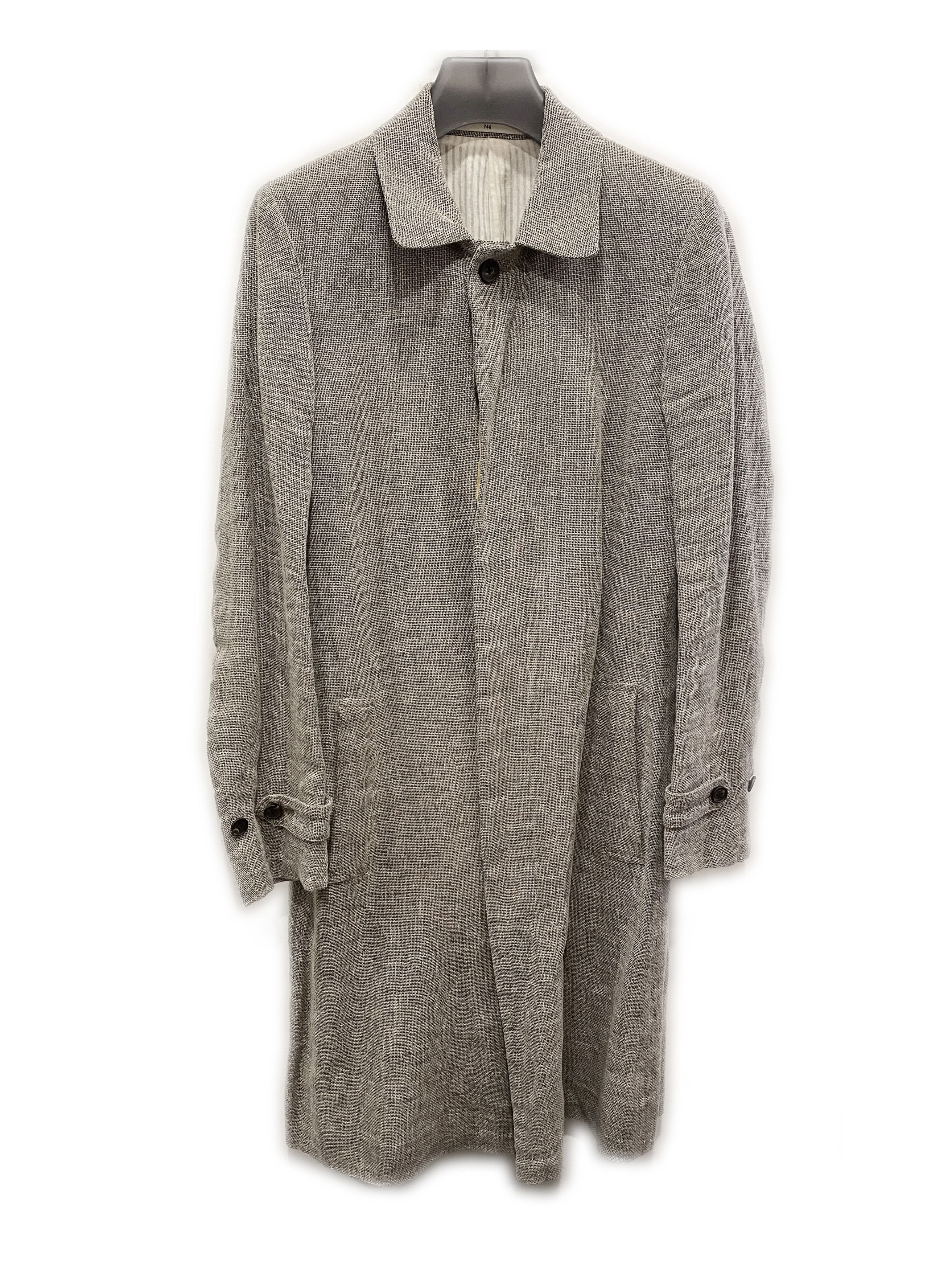 image of N4 Linen Jacket in Grey, Men's (Size Small)