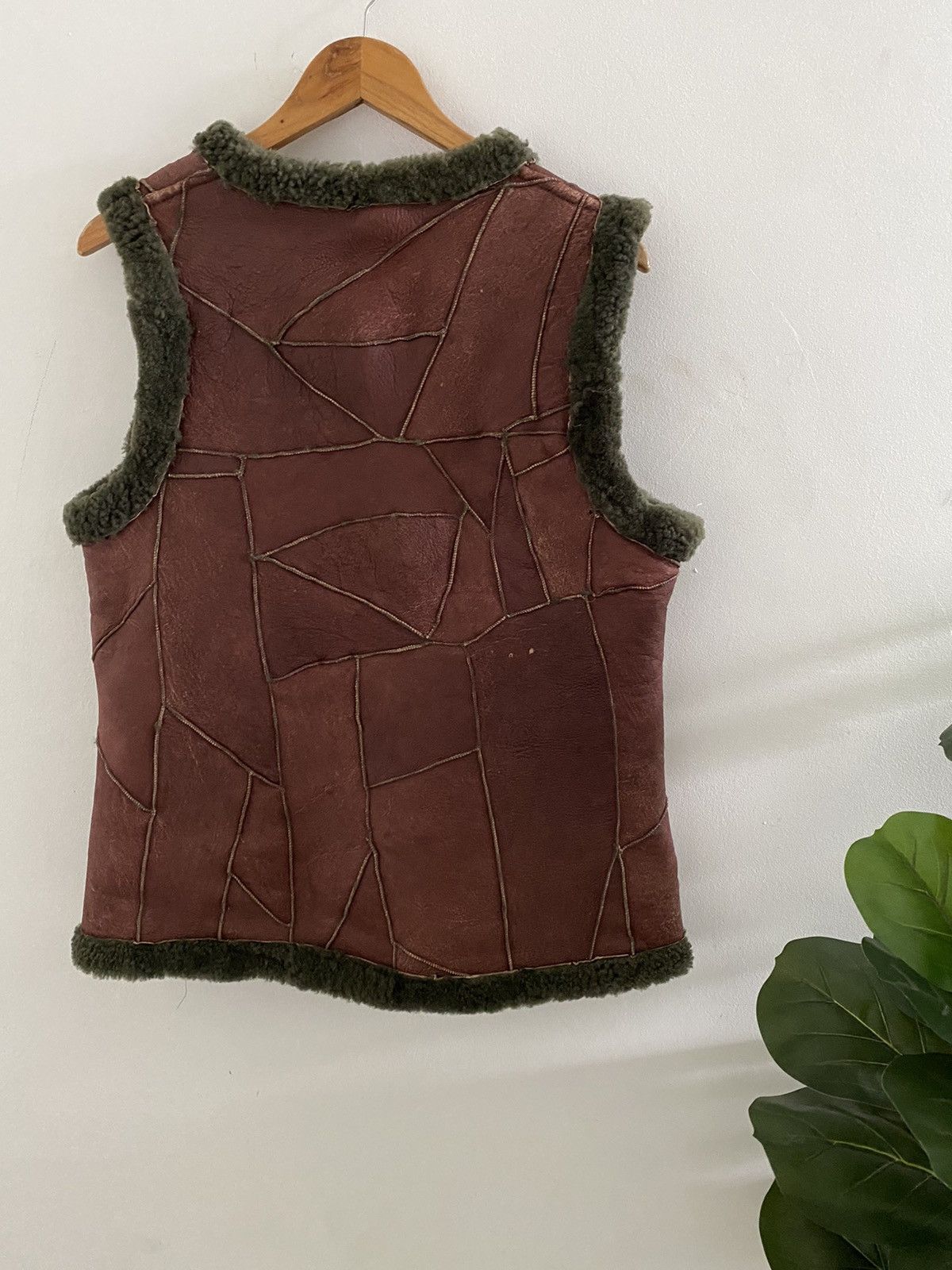 Designer × Vintage Vintage Korean patchwork Suede vest fur design rare Size US L / EU 52-54 / 3 - 11 Thumbnail