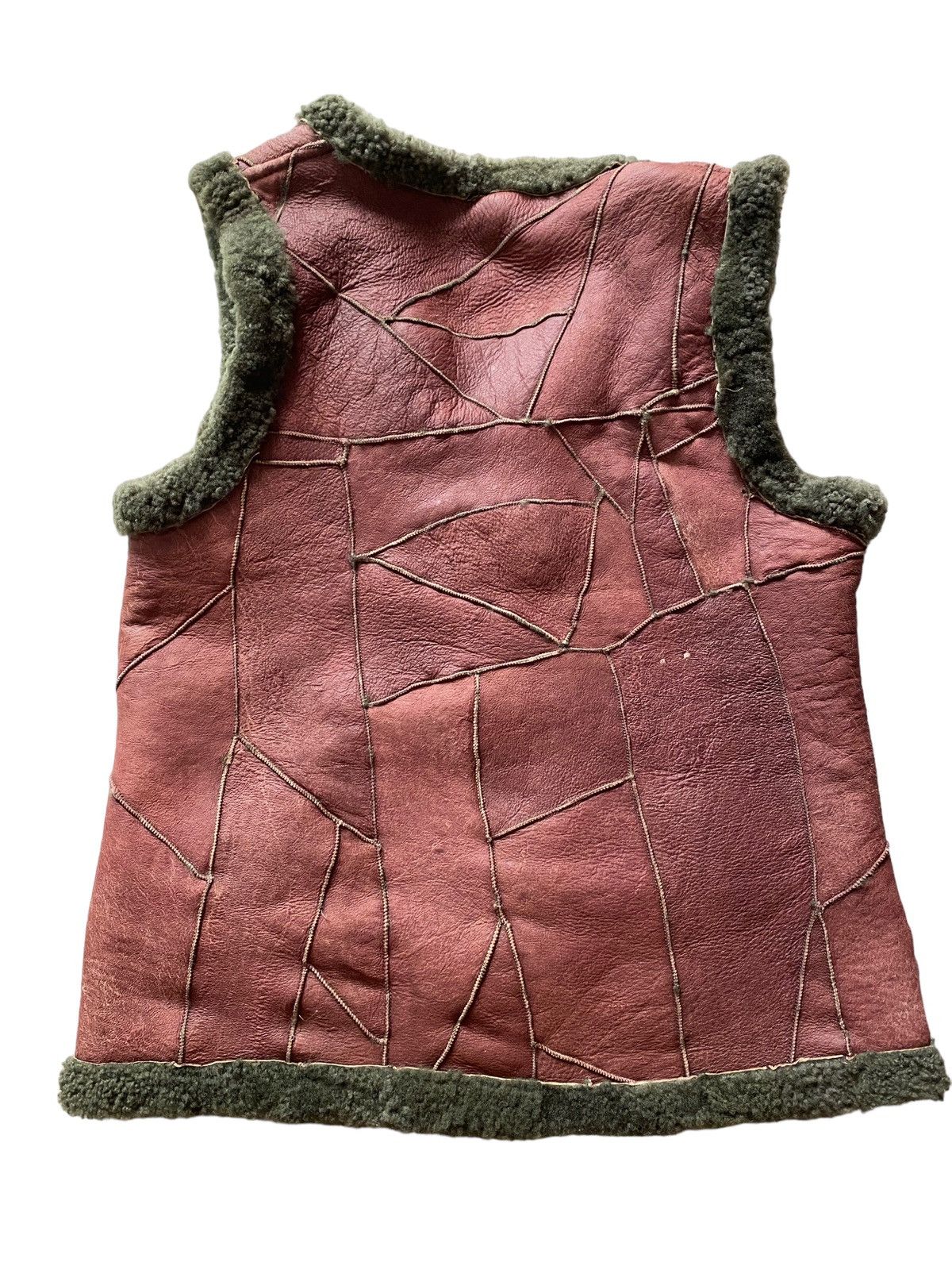 Designer × Vintage Vintage Korean patchwork Suede vest fur design rare Size US L / EU 52-54 / 3 - 8 Thumbnail