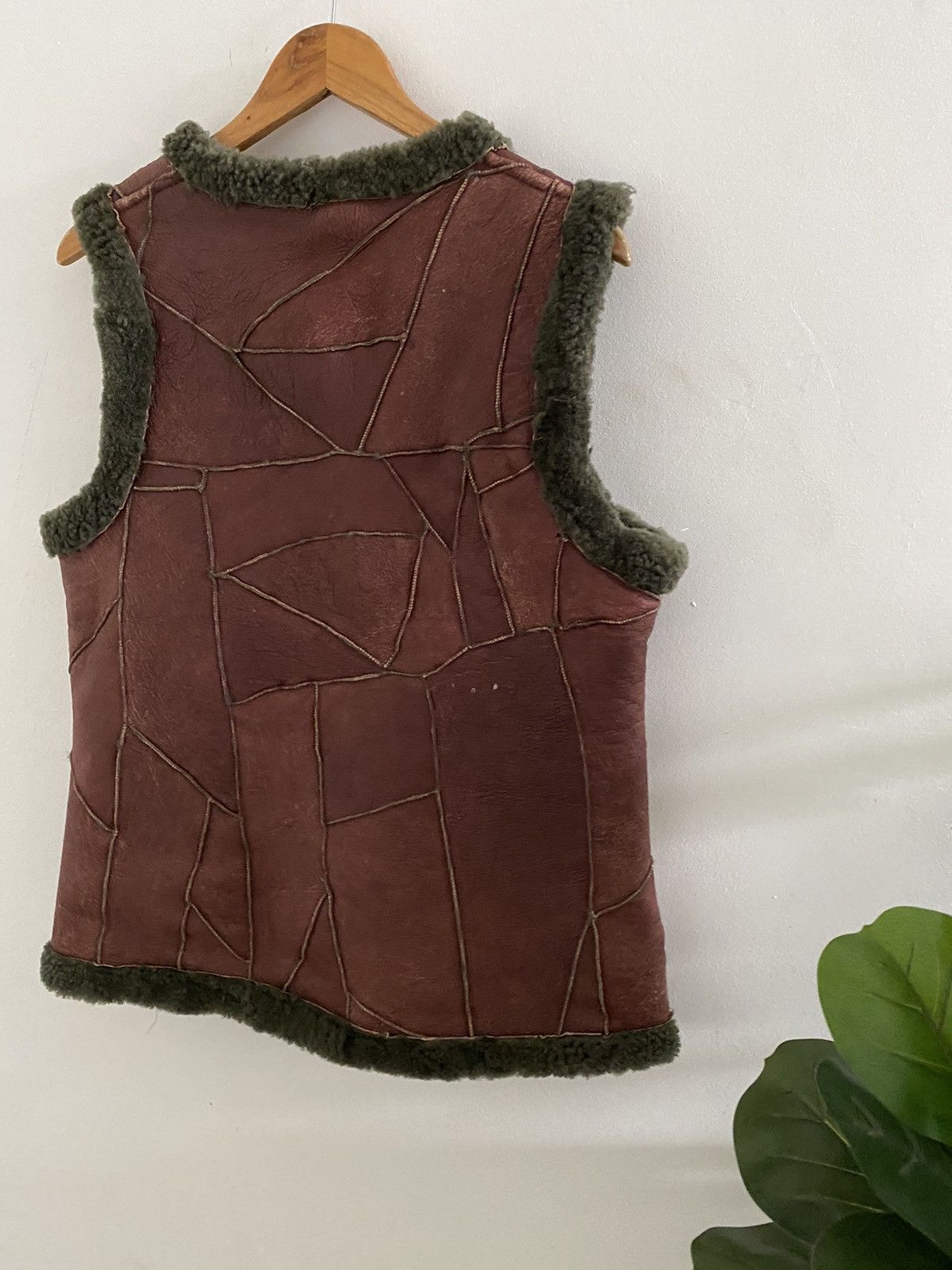 Designer × Vintage Vintage Korean patchwork Suede vest fur design rare Size US L / EU 52-54 / 3 - 10 Thumbnail