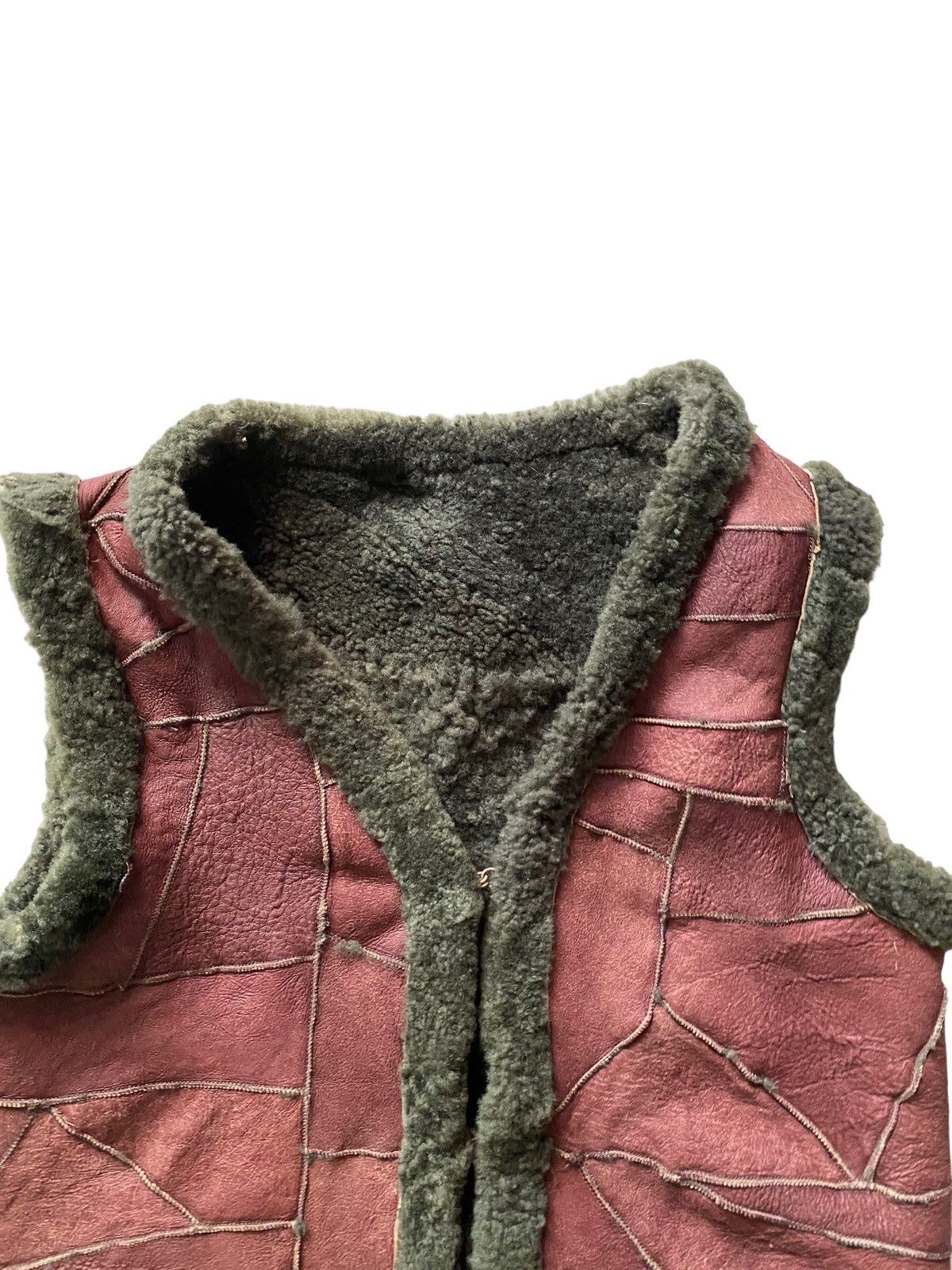 Designer × Vintage Vintage Korean patchwork Suede vest fur design rare Size US L / EU 52-54 / 3 - 7 Thumbnail