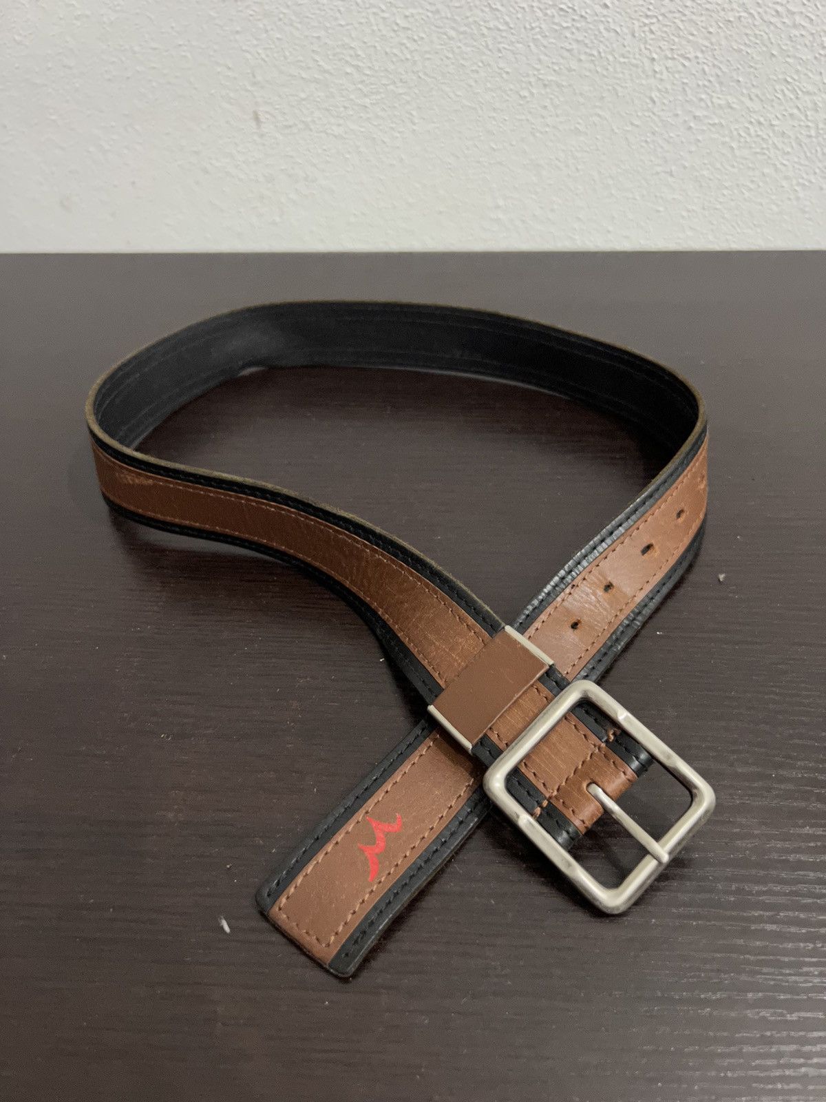Edwin × Leather × Vintage Vintage Edwin Leather Buckle Belts Size ONE SIZE - 5 Thumbnail