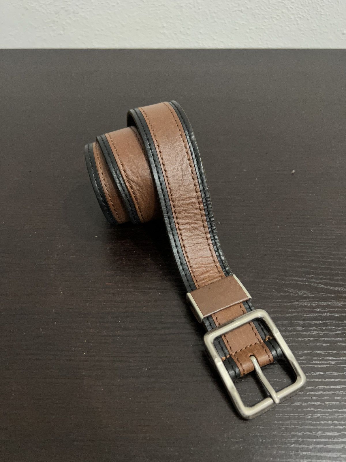 Edwin × Leather × Vintage Vintage Edwin Leather Buckle Belts Size ONE SIZE - 2 Thumbnail