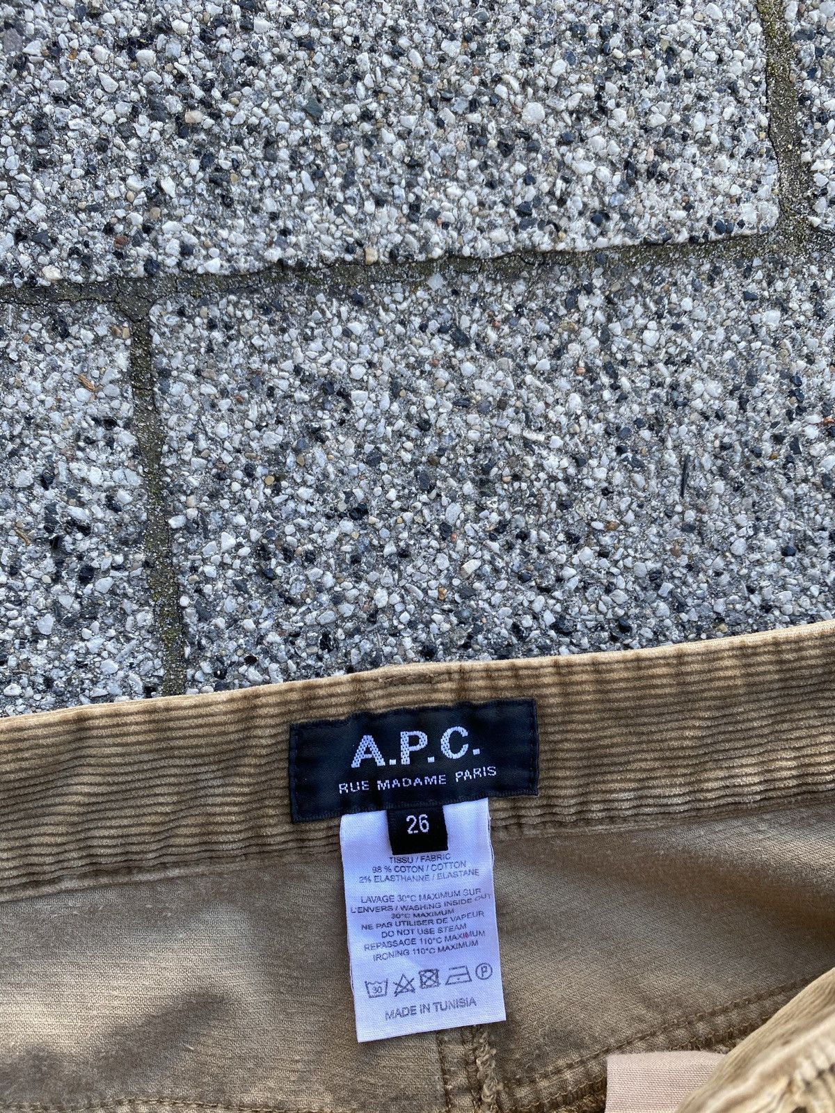A.P.C. × Vintage Vintage APC Rue Madame Paris 26 corduroy pants Size US 26 / EU 42 - 3 Thumbnail