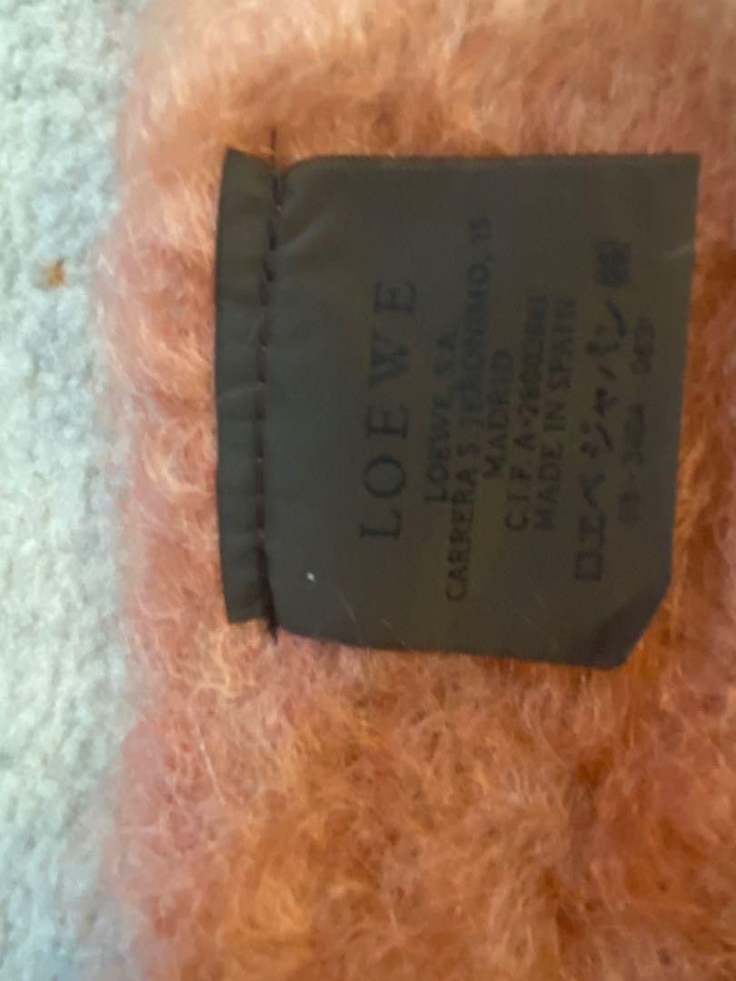 Scarf Loewe Mohair romantic pink scarf