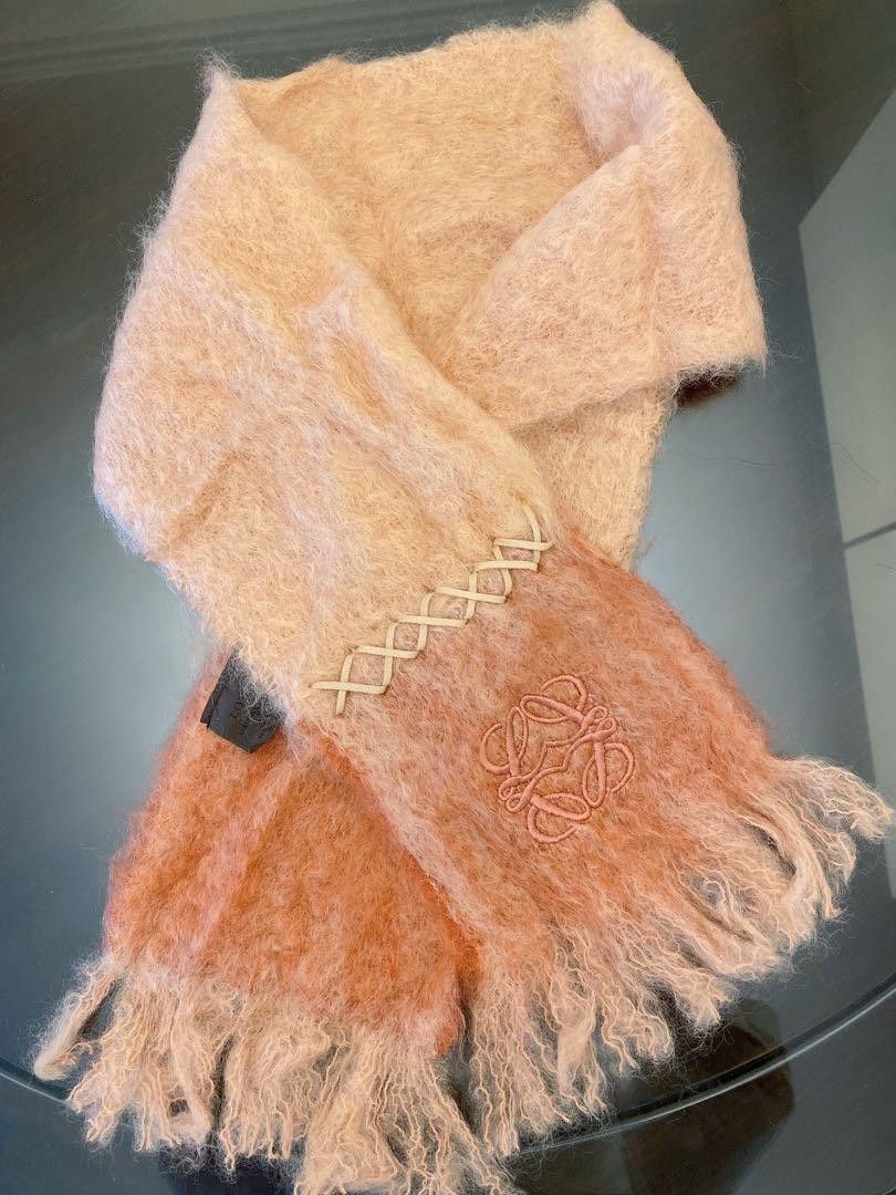 Loewe Scarf Loewe Mohair romantic pink scarf Size ONE SIZE - 1 Thumbnail
