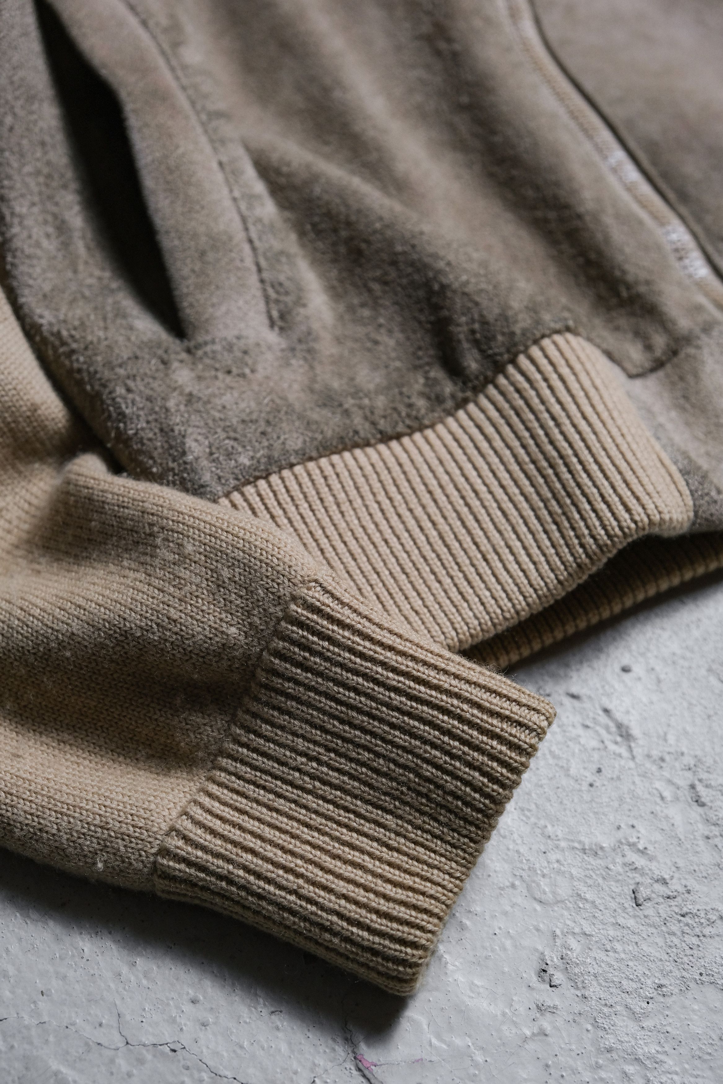 Number (N)ine Number (N)ine 03A/W Card Peroid Suede Learher Knit Jacket Size US M / EU 48-50 / 2 - 5 Thumbnail