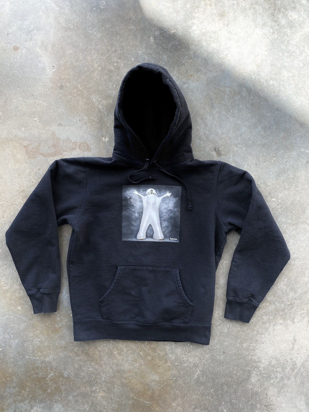 image of Supreme X Leigh Bowery “ A Cunt “ Ghost Hoodie Black Medium, Men's