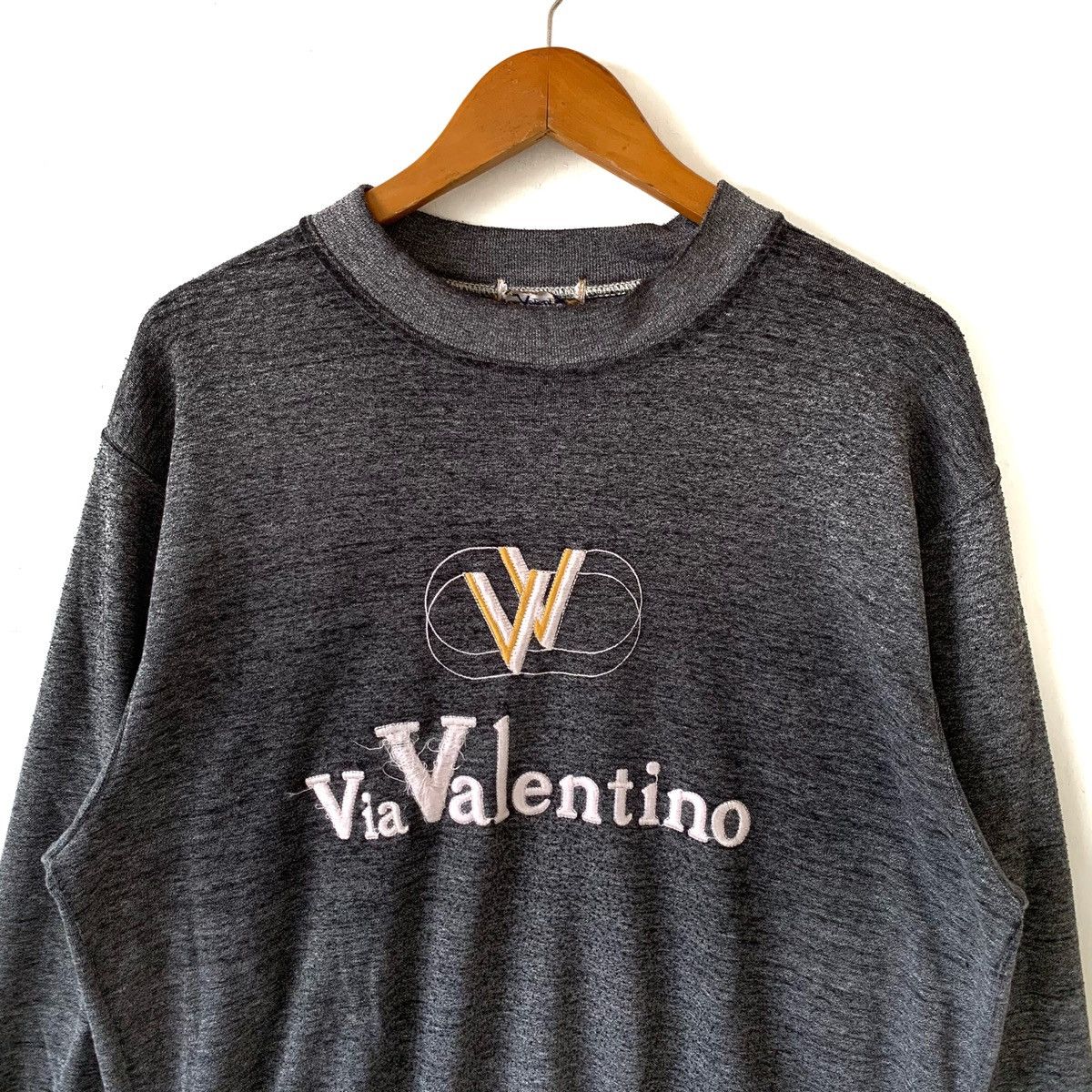 Valentino × Vintage Vintage Via Valentino Crewneck Sweatshirt Size US L / EU 52-54 / 3 - 2 Thumbnail