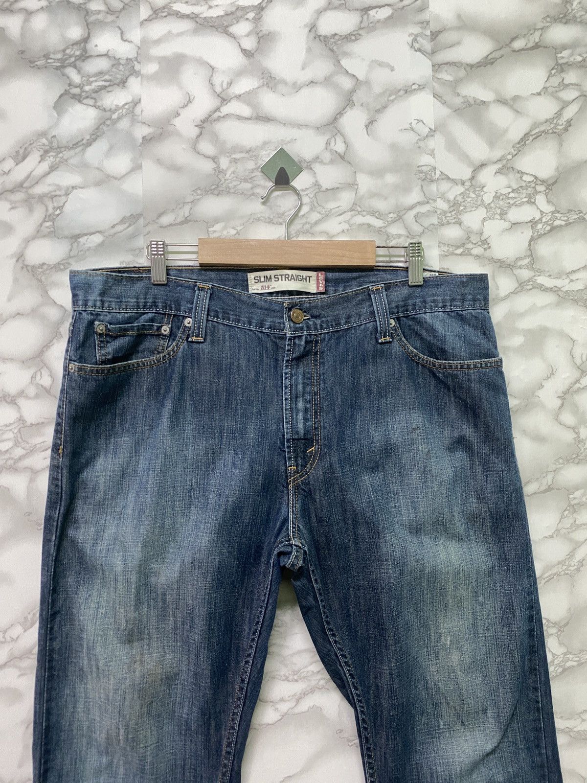 Levi's × Levi's Made & Crafted × Levi's Vintage Clothing LEVIS 514 Slim Straight Blue Denim-L53 Size US 36 / EU 52 - 3 Thumbnail