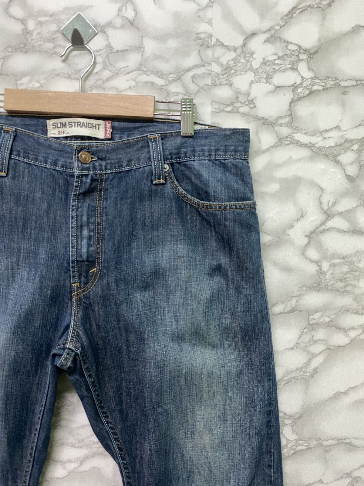Levi's × Levi's Made & Crafted × Levi's Vintage Clothing LEVIS 514 Slim Straight Blue Denim-L53 Size US 36 / EU 52 - 5 Thumbnail