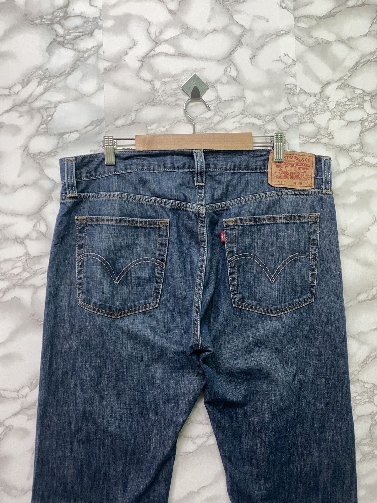 Levi's × Levi's Made & Crafted × Levi's Vintage Clothing LEVIS 514 Slim Straight Blue Denim-L53 Size US 36 / EU 52 - 11 Thumbnail