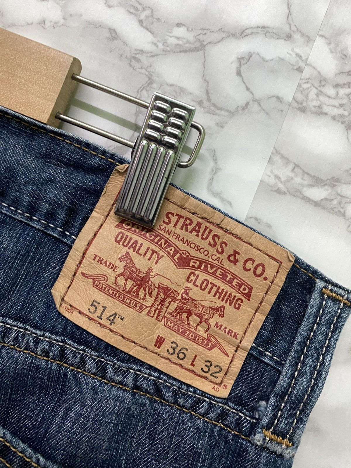 Levi's × Levi's Made & Crafted × Levi's Vintage Clothing LEVIS 514 Slim Straight Blue Denim-L53 Size US 36 / EU 52 - 14 Thumbnail