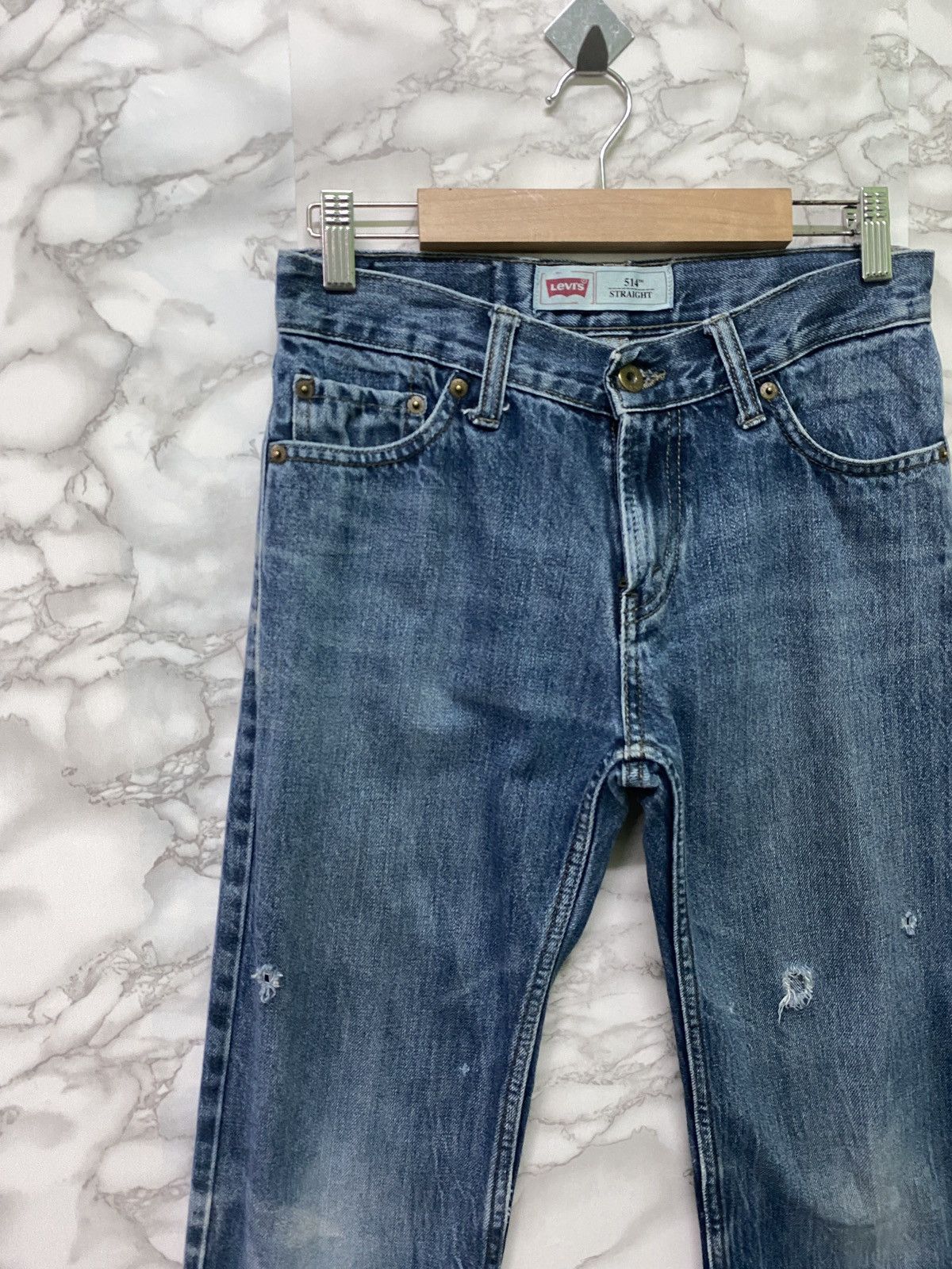 Levi's × Levi's Vintage Clothing × Vintage Vintage Levis 514 Straight Low Rise Distressed Denim -L19 Size US 28 / EU 44 - 3 Thumbnail