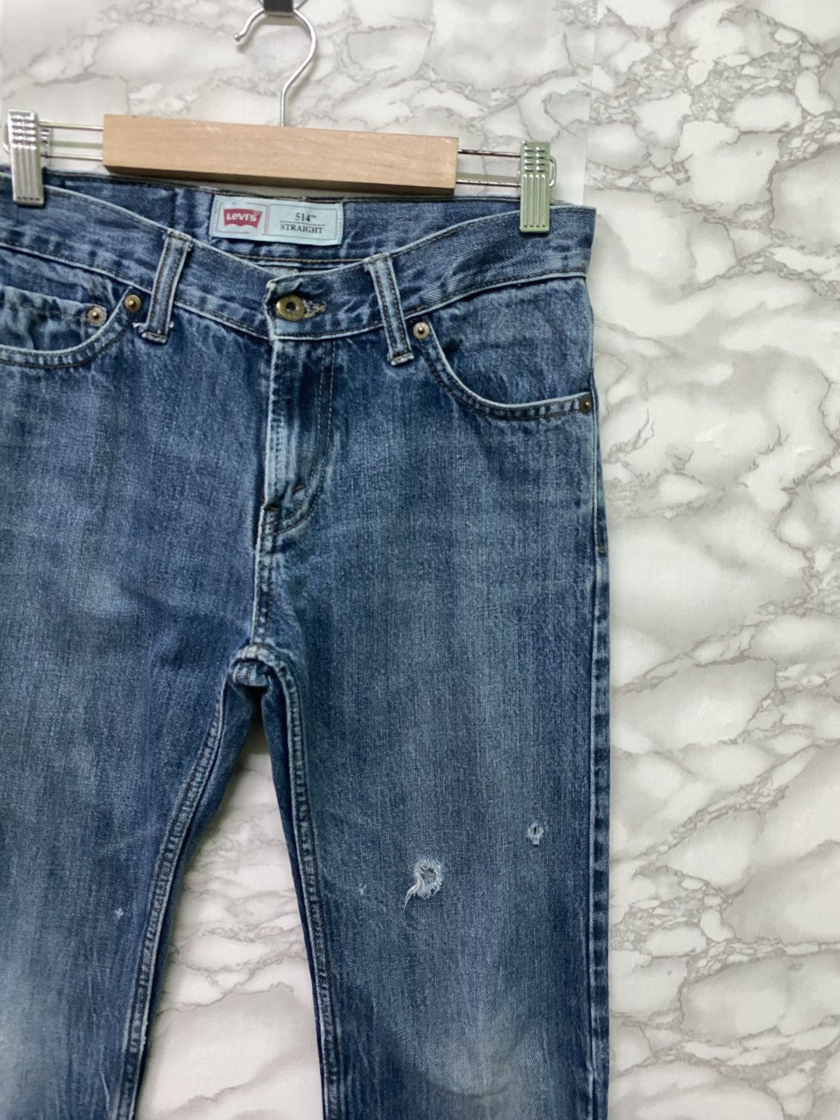 Levi's × Levi's Vintage Clothing × Vintage Vintage Levis 514 Straight Low Rise Distressed Denim -L19 Size US 28 / EU 44 - 4 Thumbnail