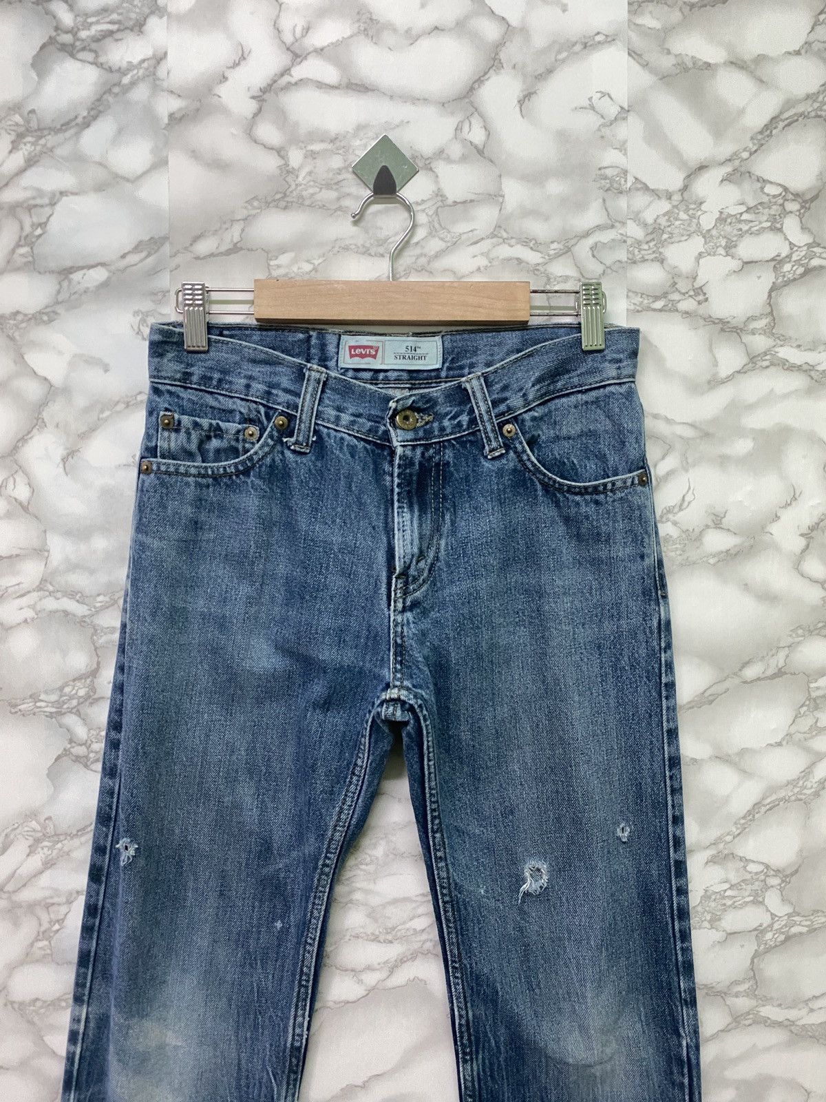 Levi's × Levi's Vintage Clothing × Vintage Vintage Levis 514 Straight Low Rise Distressed Denim -L19 Size US 28 / EU 44 - 2 Thumbnail