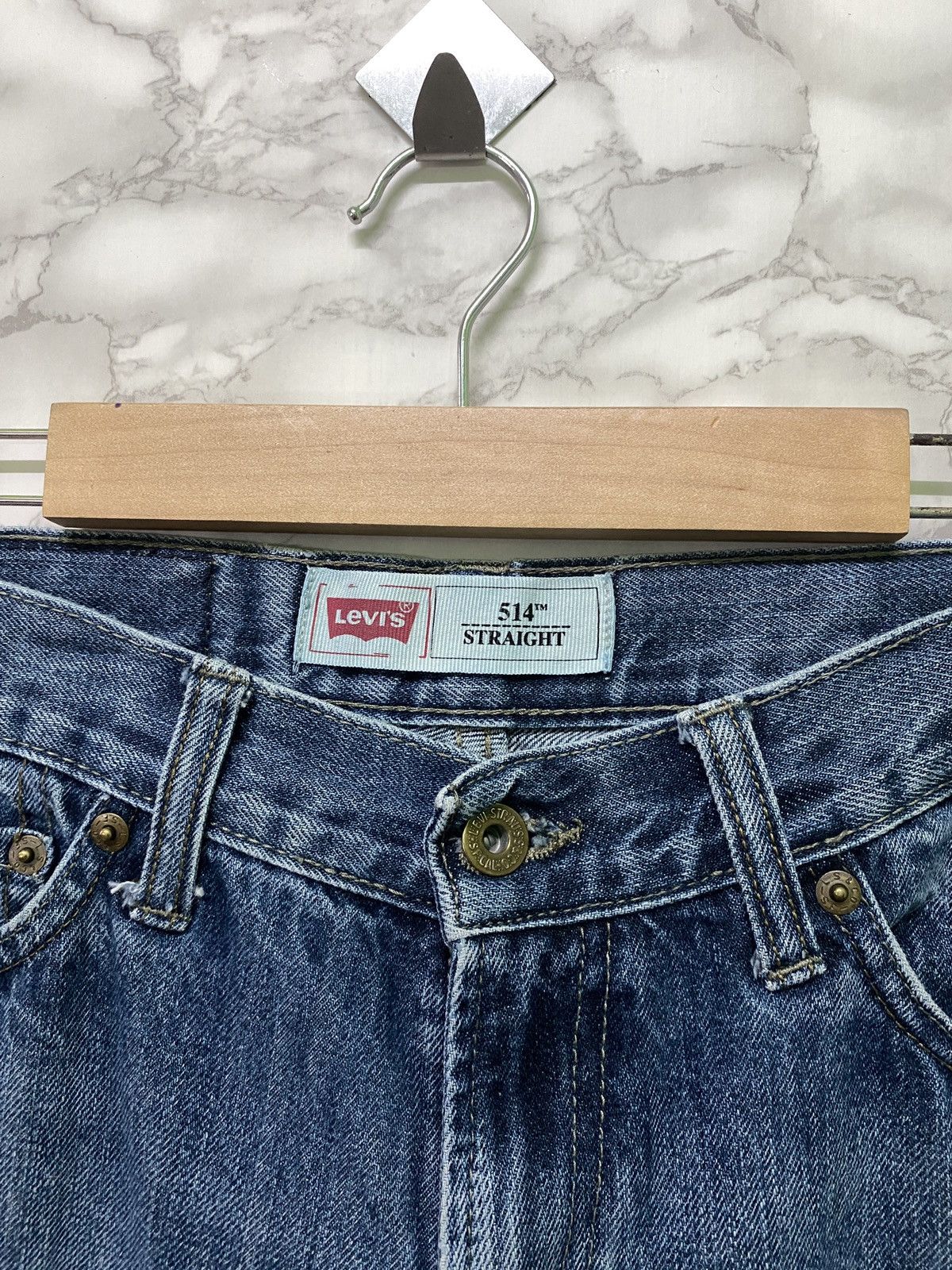 Levi's × Levi's Vintage Clothing × Vintage Vintage Levis 514 Straight Low Rise Distressed Denim -L19 Size US 28 / EU 44 - 8 Thumbnail