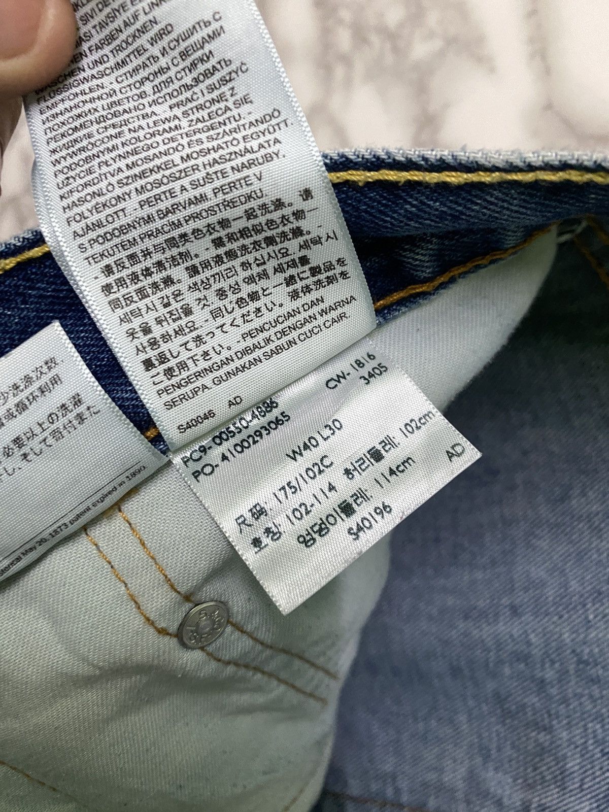 Levi's × Levi's Vintage Clothing × Vintage Levi's 550 Blue Denim Distressed Jeans - L9 Size US 40 / EU 56 - 18 Thumbnail
