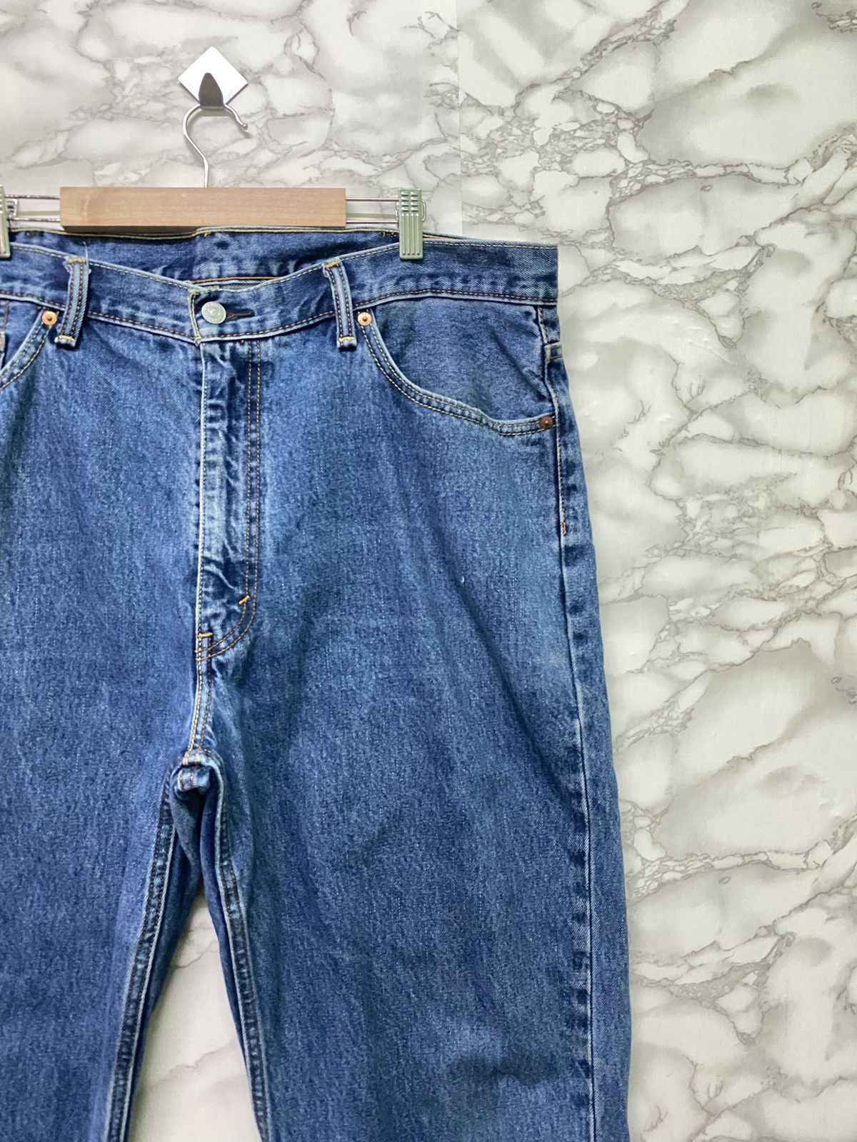 Levi's × Levi's Vintage Clothing × Vintage Levi's 550 Blue Denim Distressed Jeans - L9 Size US 40 / EU 56 - 5 Thumbnail