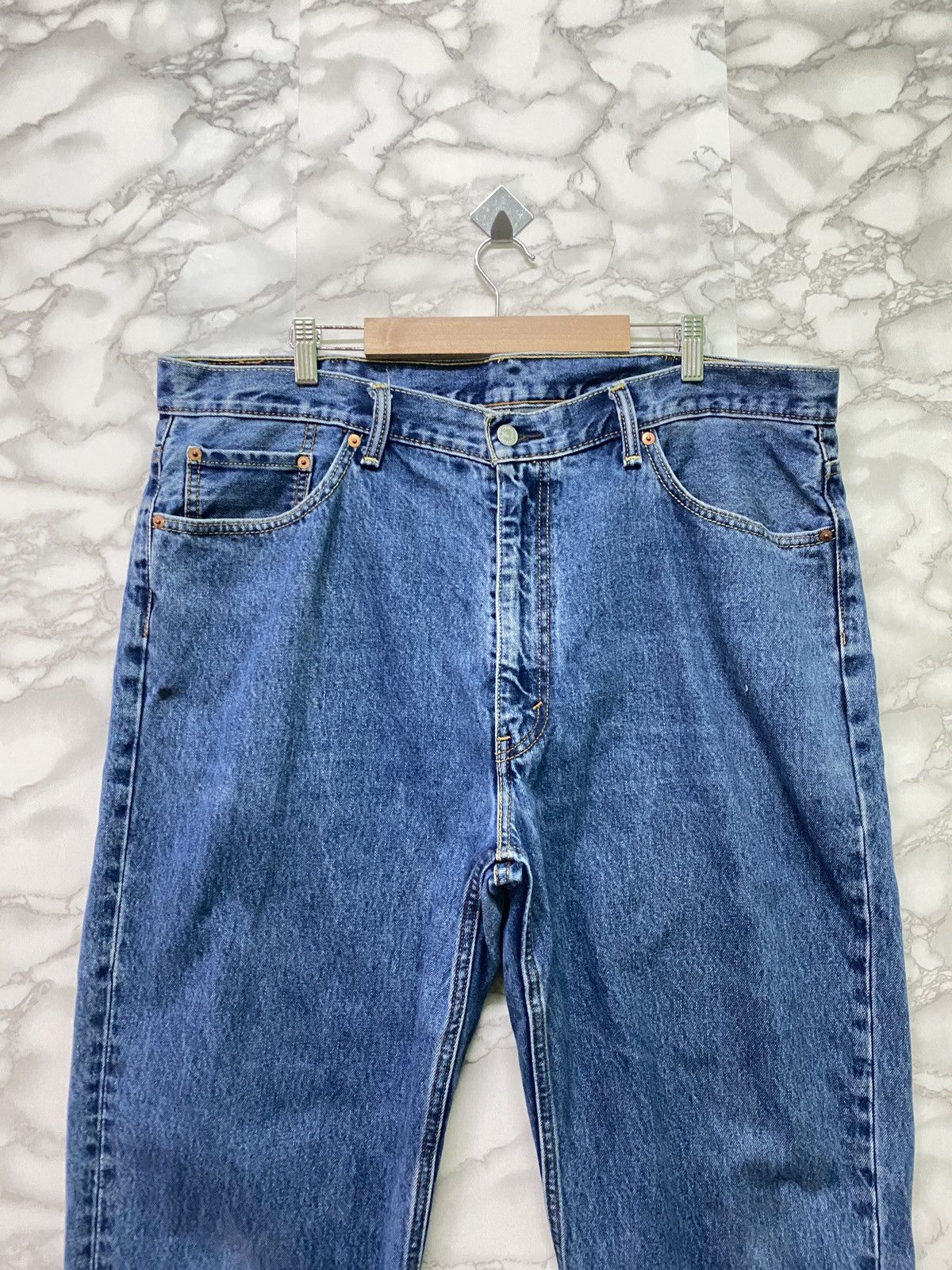 Levi's × Levi's Vintage Clothing × Vintage Levi's 550 Blue Denim Distressed Jeans - L9 Size US 40 / EU 56 - 3 Thumbnail