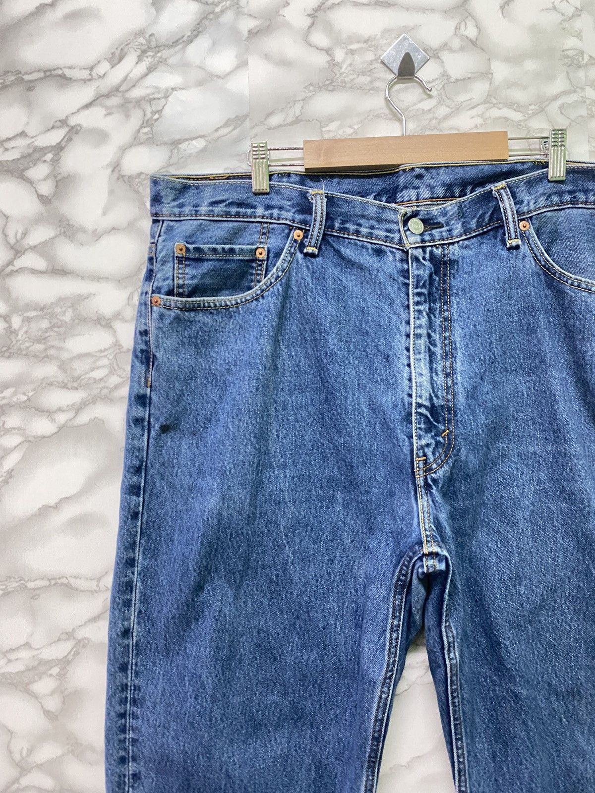Levi's × Levi's Vintage Clothing × Vintage Levi's 550 Blue Denim Distressed Jeans - L9 Size US 40 / EU 56 - 4 Thumbnail
