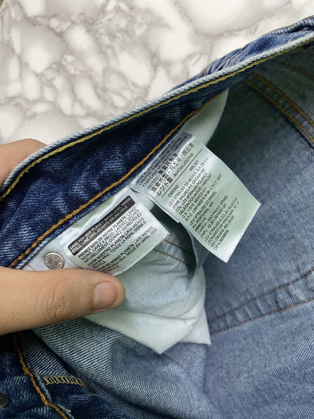 Levi's × Levi's Vintage Clothing × Vintage Levi's 550 Blue Denim Distressed Jeans - L9 Size US 40 / EU 56 - 17 Thumbnail