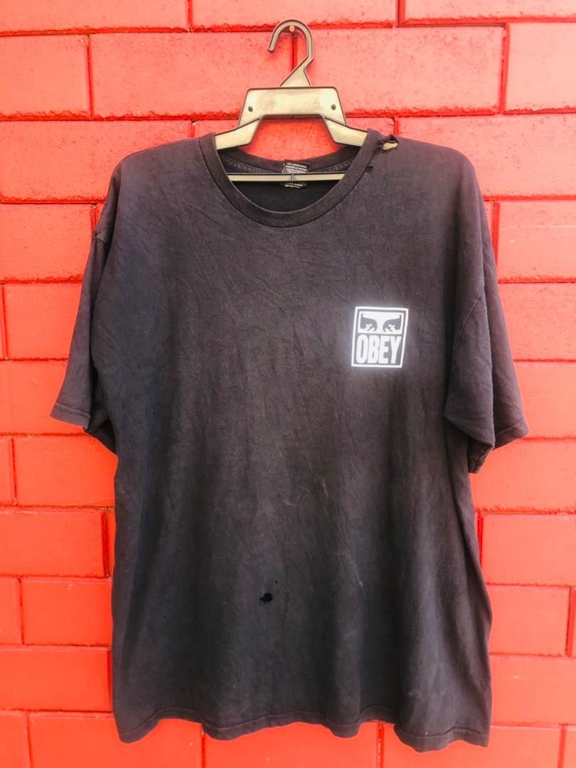 Japanese Brand × Obey × Vintage Vintage Obey Streetwear Designer Fashion Style Shirt Size US XL / EU 56 / 4 - 2 Thumbnail