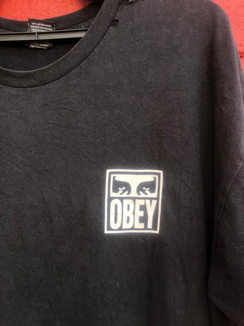 Japanese Brand × Obey × Vintage Vintage Obey Streetwear Designer Fashion Style Shirt Size US XL / EU 56 / 4 - 3 Thumbnail