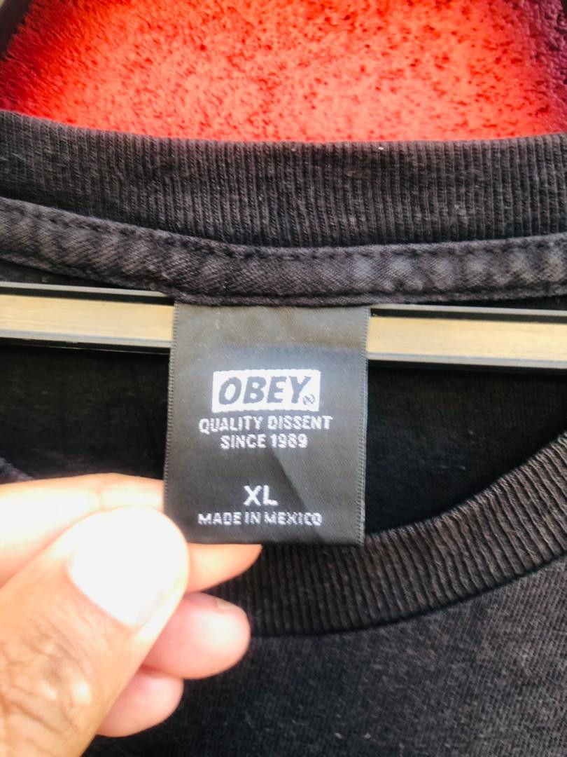 Japanese Brand × Obey × Vintage Vintage Obey Streetwear Designer Fashion Style Shirt Size US XL / EU 56 / 4 - 6 Thumbnail