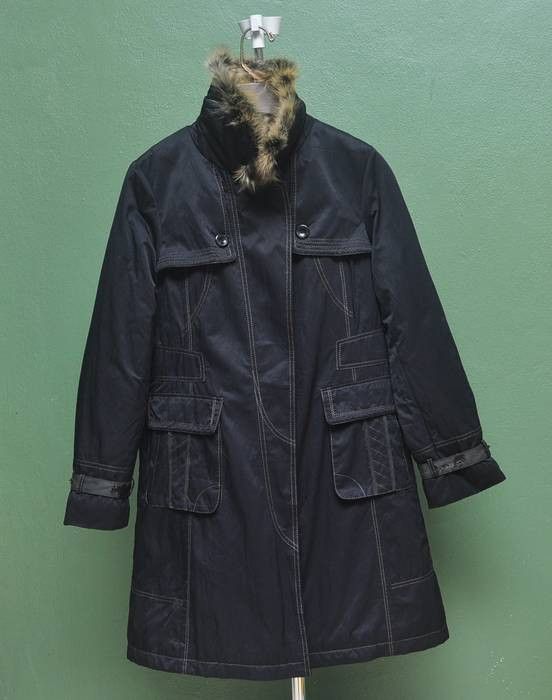 image of Vintage Enrico Coveri Long Coat Nice Fashion Style in Black, Men's (Size Medium)