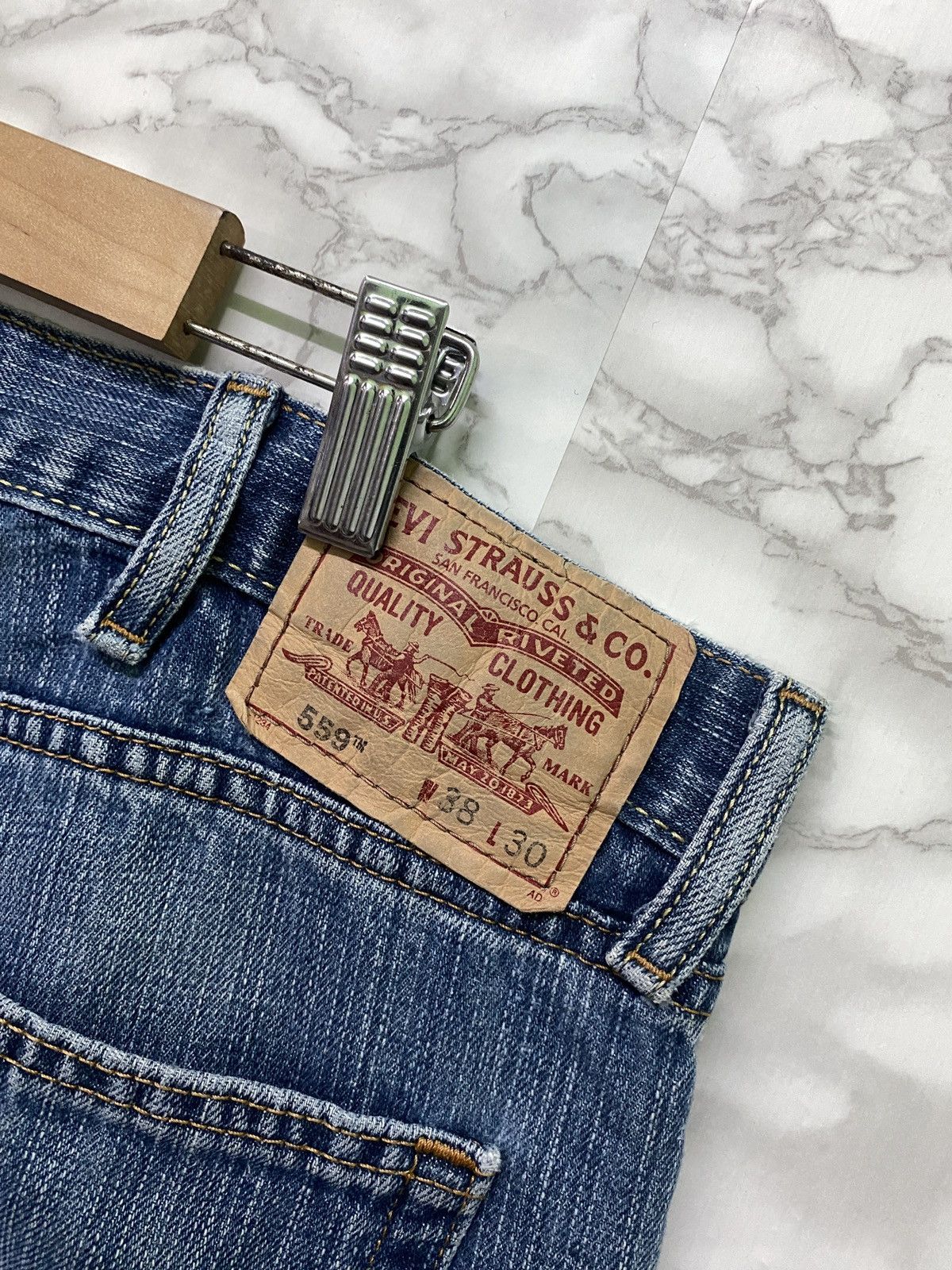 Levi's × Levi's Vintage Clothing 🔥steals🔥Levi's 559 Relaxed Straight Denim- L20 Size US 38 / EU 54 - 15 Thumbnail