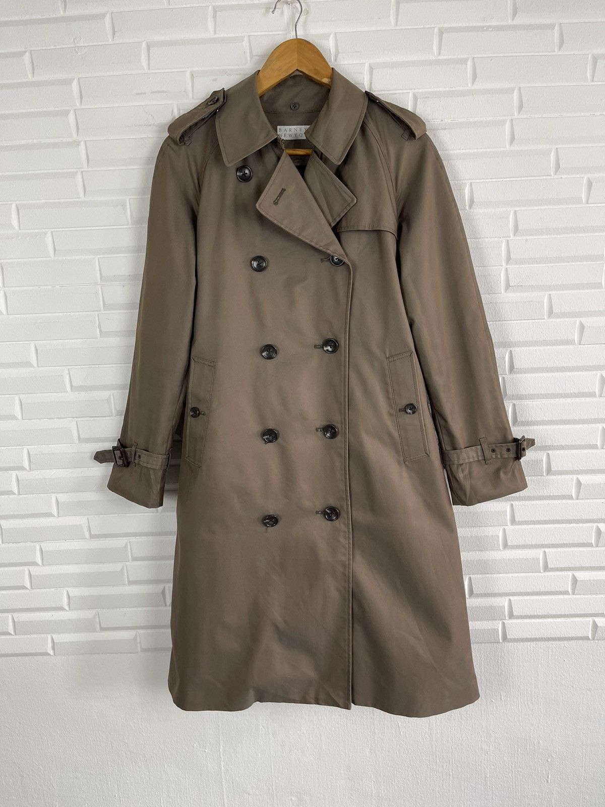 Barneys New York Vintage DOUBLE BREAST BARNEYS NEW YORK Trench Coat Size US S / EU 44-46 / 1 - 9 Thumbnail