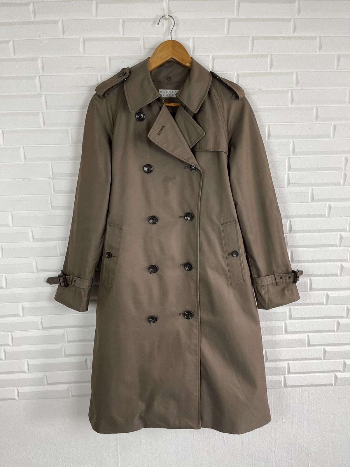 Barneys New York Vintage DOUBLE BREAST BARNEYS NEW YORK Trench Coat Size US S / EU 44-46 / 1 - 8 Thumbnail