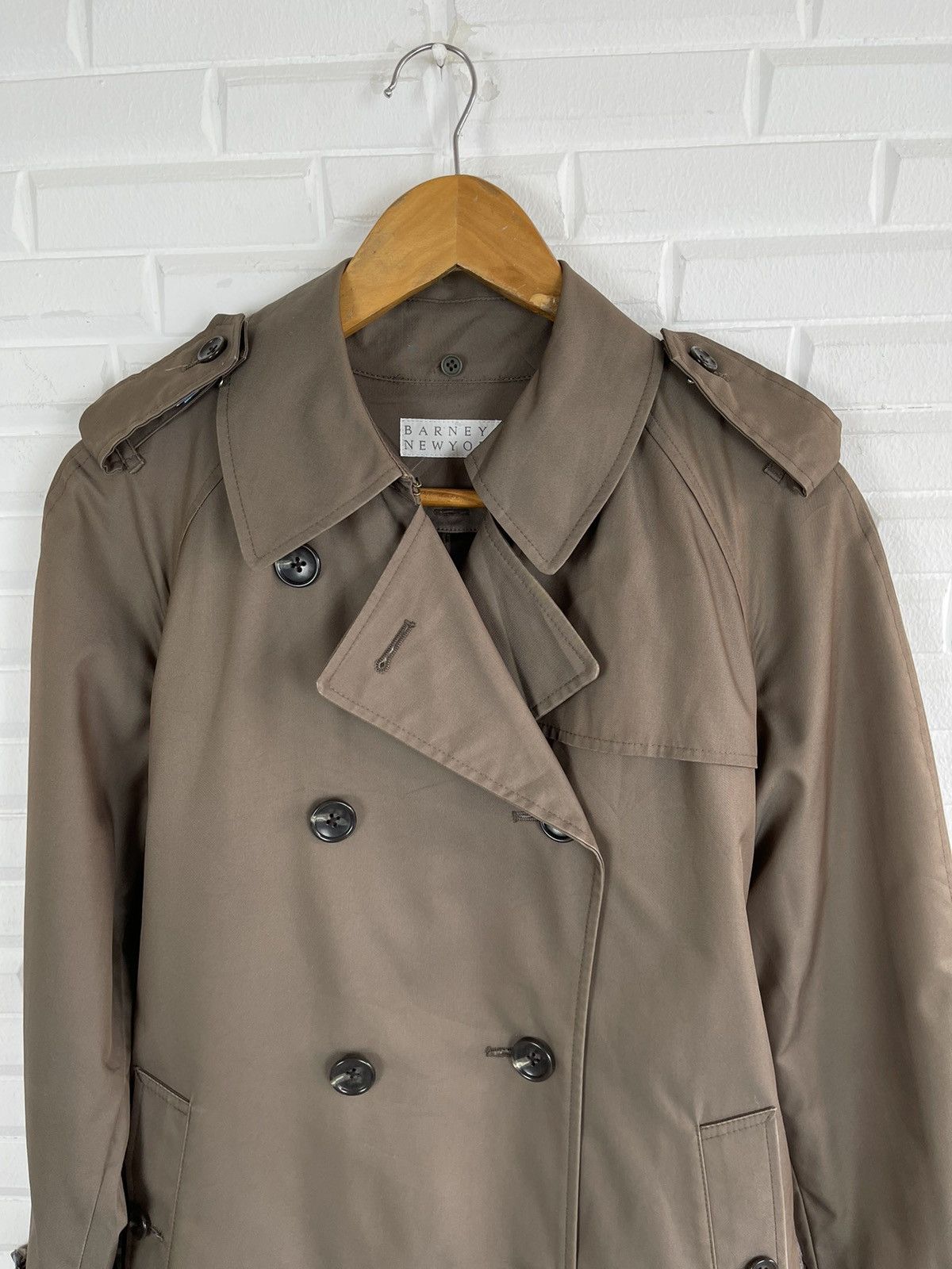 Barneys New York Vintage DOUBLE BREAST BARNEYS NEW YORK Trench Coat Size US S / EU 44-46 / 1 - 5 Thumbnail