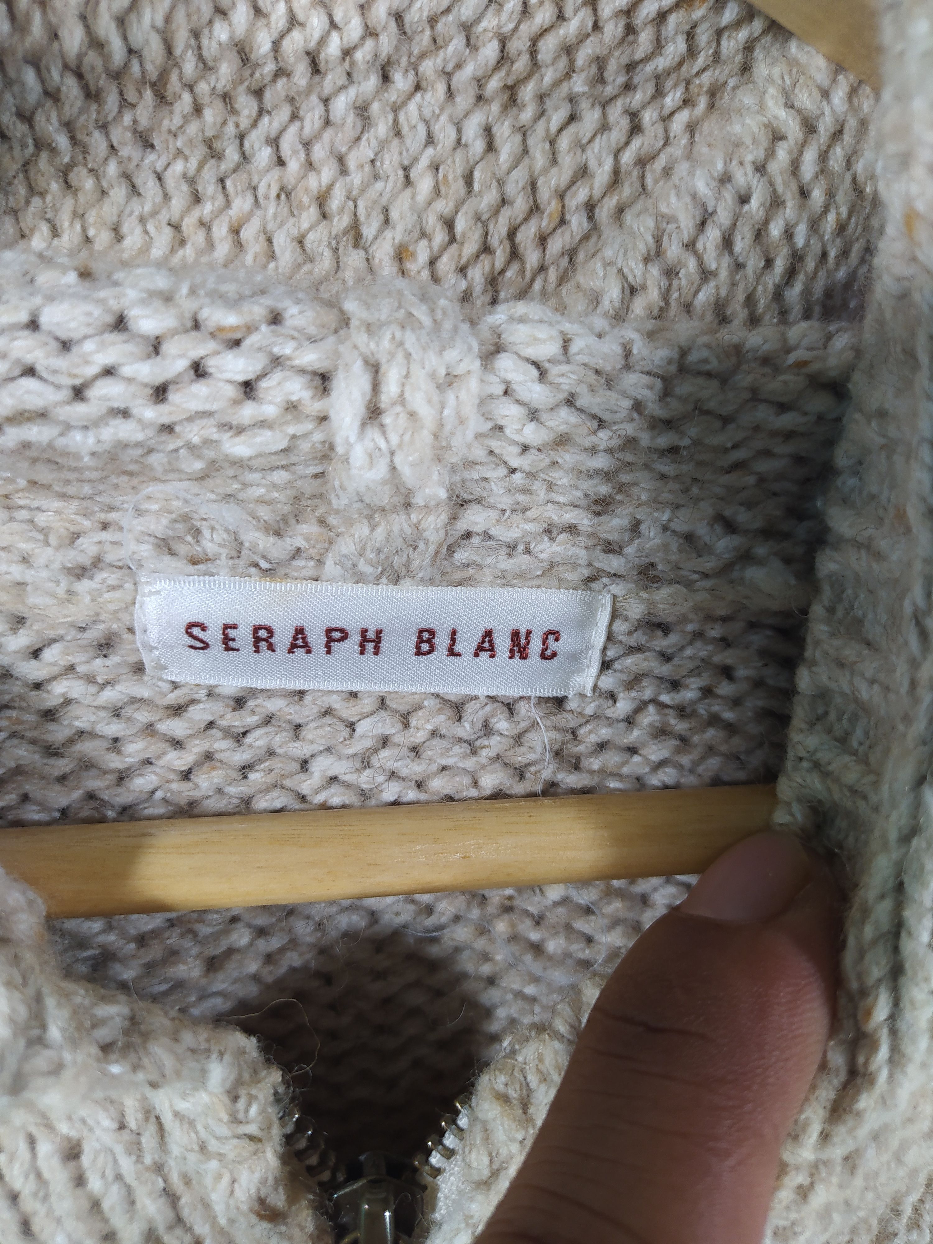 Aran Isles Knitwear × Homespun Knitwear × Other Seraph blanc knitted Thick sweater Size US M / EU 48-50 / 2 - 7 Thumbnail