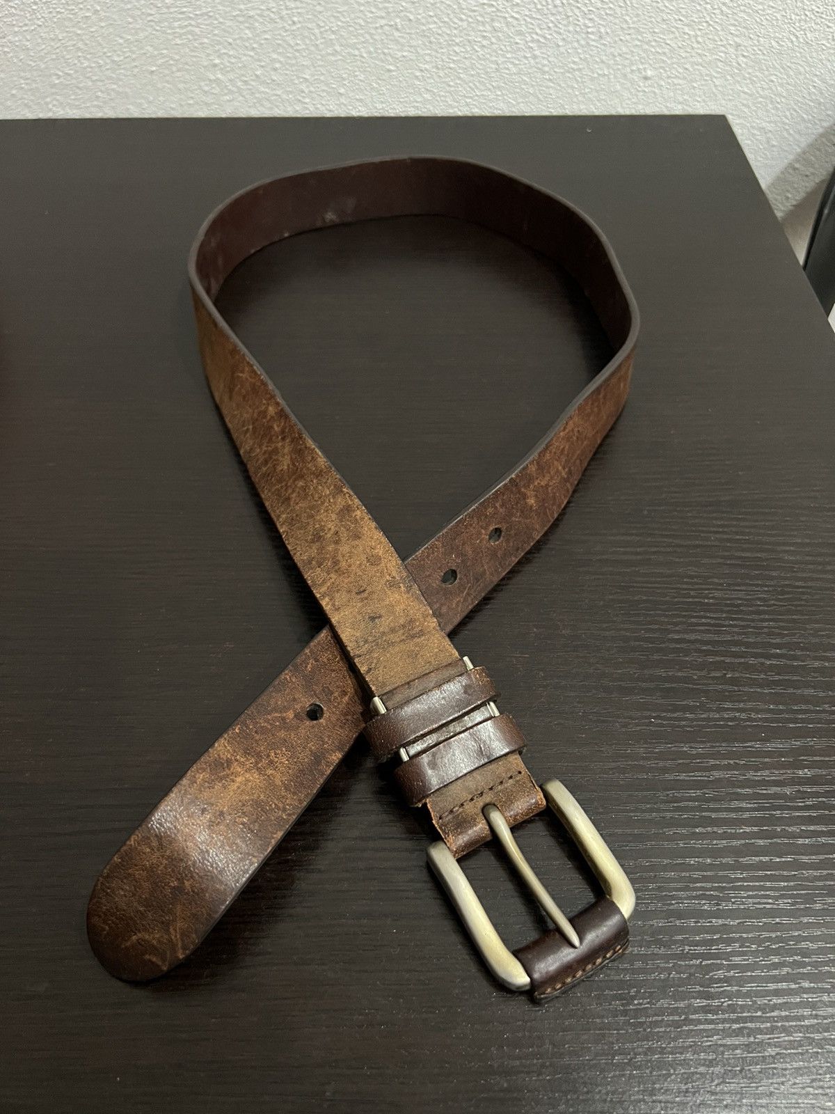 Japanese Brand × Leather × Uniqlo Japanese Brand Uniqlo Leather Buckle Belts Size ONE SIZE - 4 Thumbnail