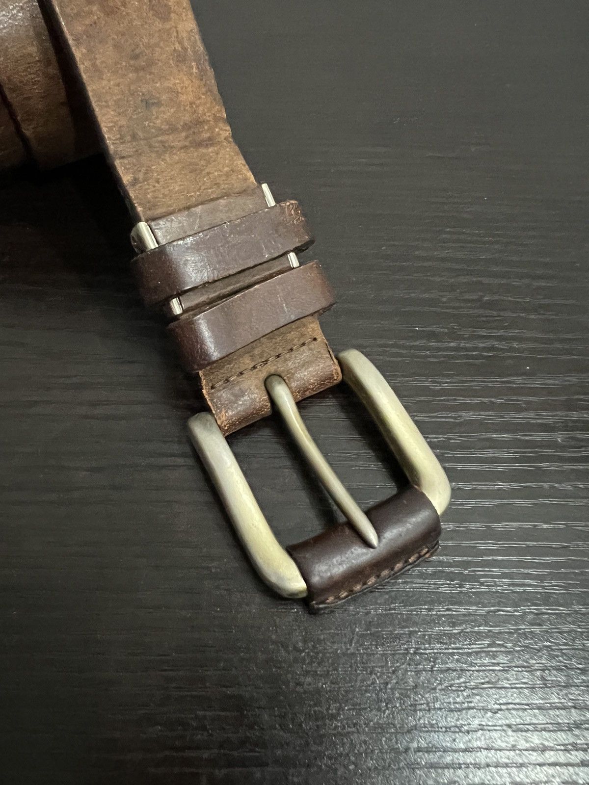 Japanese Brand × Leather × Uniqlo Japanese Brand Uniqlo Leather Buckle Belts Size ONE SIZE - 3 Thumbnail