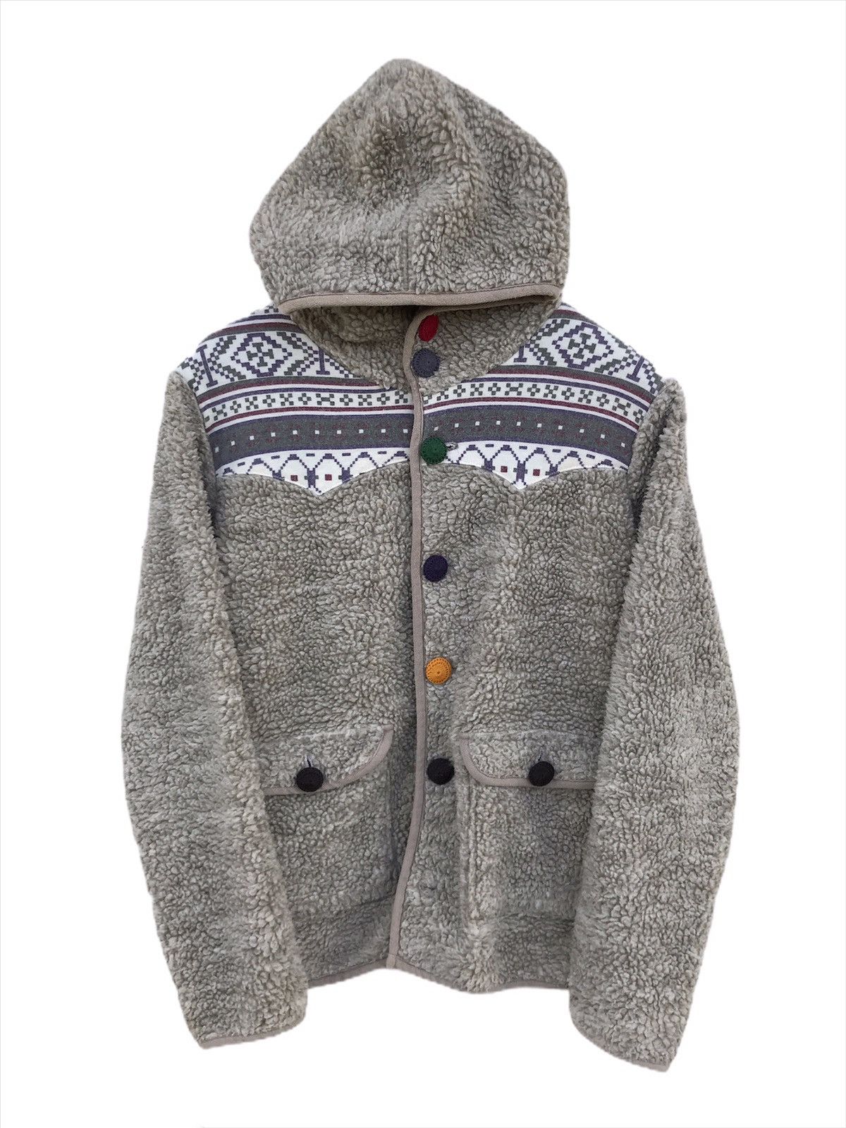 Japanese Brand Japanese Brand Ciao Panic Sherpa Fleece Hoodie Jacket Size US M / EU 48-50 / 2 - 1 Thumbnail