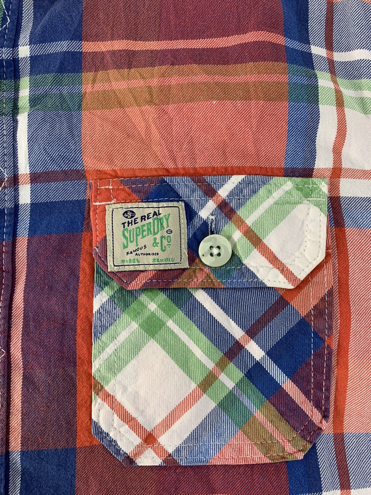 Flannel Hype The Real Superdry Famous & Co Flannel Buttom Up Shirt Size US M / EU 48-50 / 2 - 5 Thumbnail