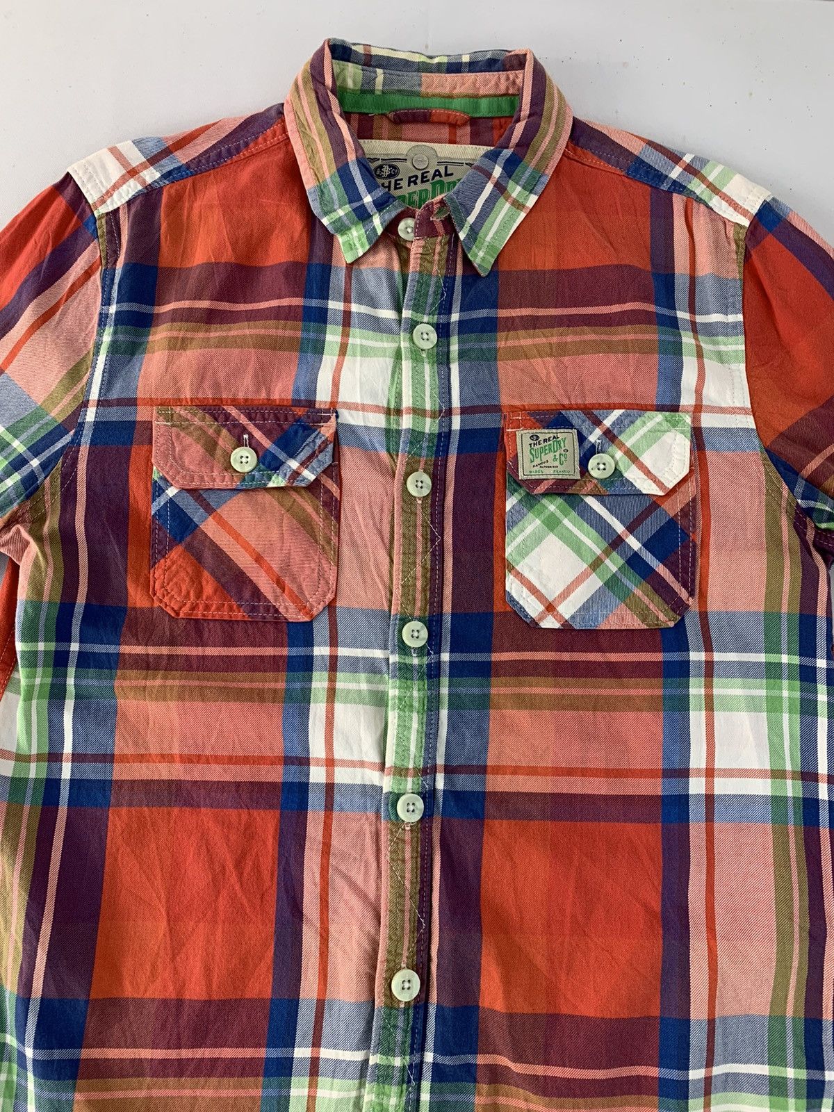 Flannel Hype The Real Superdry Famous & Co Flannel Buttom Up Shirt Size US M / EU 48-50 / 2 - 3 Thumbnail