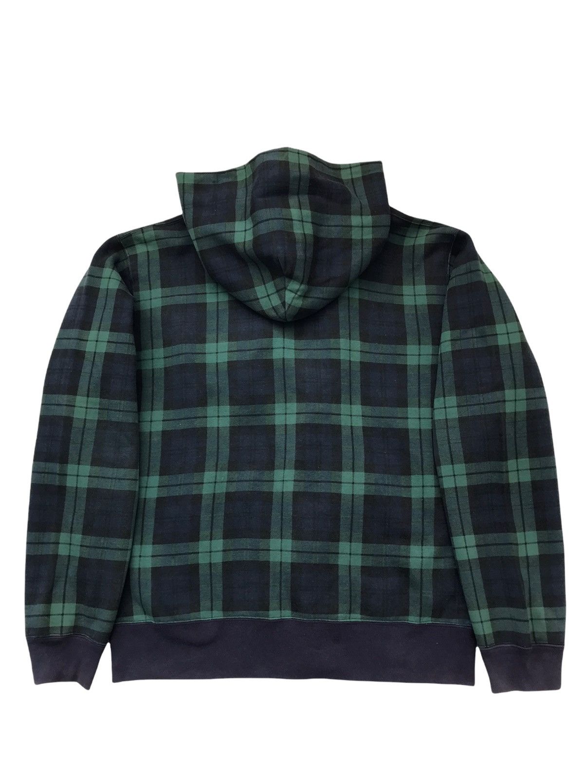 Beams Plus Beams Double Collar Zip Up Checkered Hoodie Size US L / EU 52-54 / 3 - 4 Thumbnail
