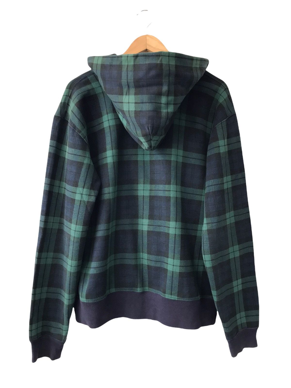 Beams Plus Beams Double Collar Zip Up Checkered Hoodie Size US L / EU 52-54 / 3 - 7 Thumbnail