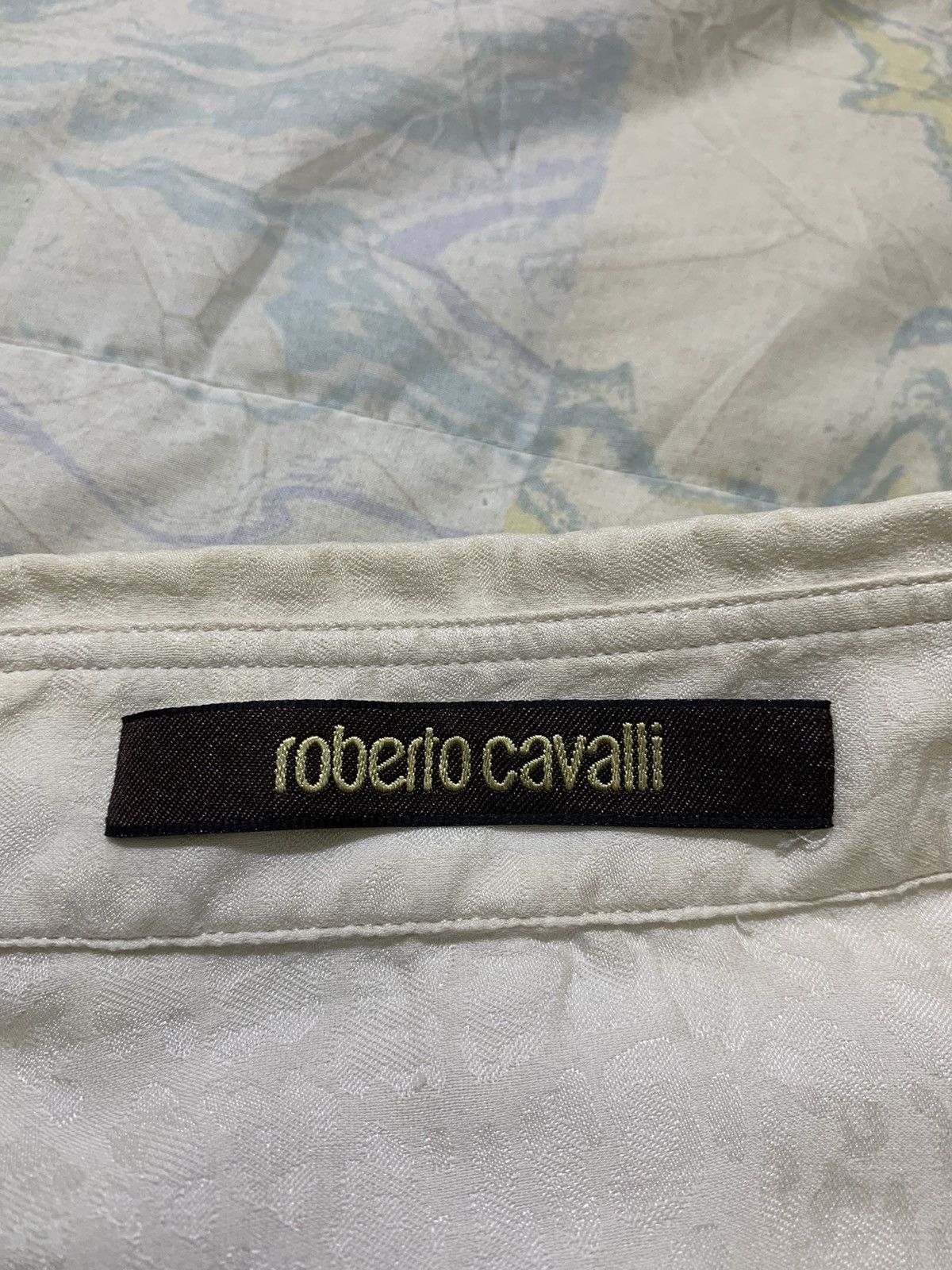 Roberto Cavalli Roberto cavalli loepard silk longsleeve button up Size US L / EU 52-54 / 3 - 12 Thumbnail
