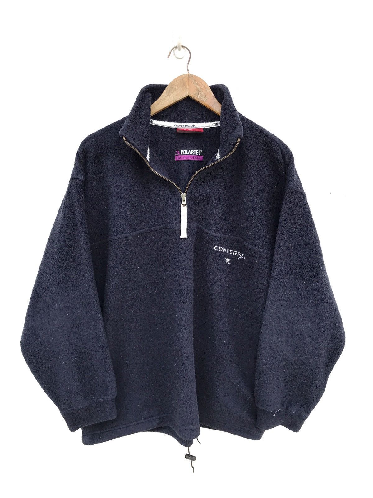 Converse × Polartec Converse X Polartec Navy Blue Fleece Pullover Size US M / EU 48-50 / 2 - 1 Thumbnail