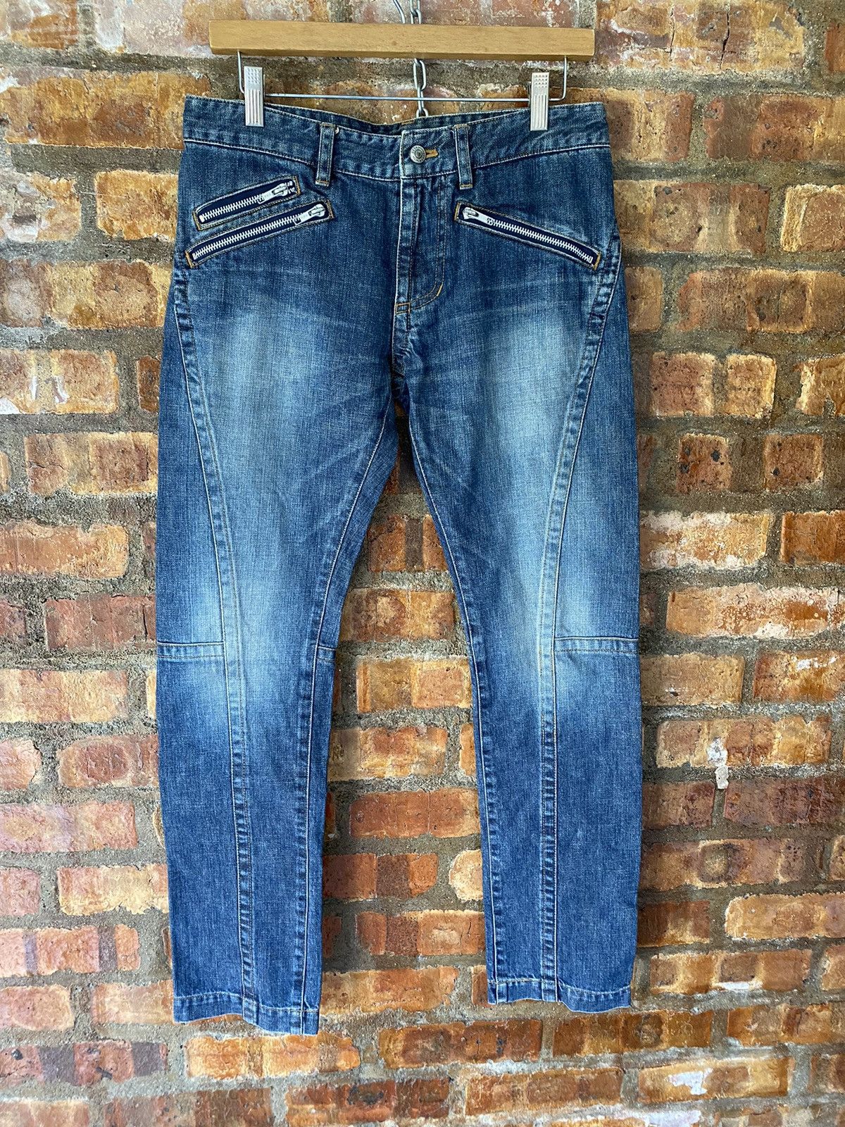Katharine Hamnett London Vtg Hamnet Zipper Rider paneled pants Size US 32 / EU 48 - 2 Thumbnail