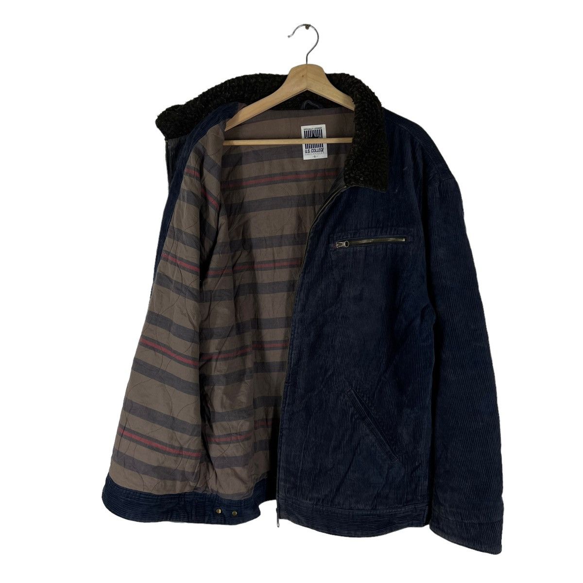 Other VINTAGE CORDUROY JACKET US COLLEGE MILITARY STYLE FASHION Size US L / EU 52-54 / 3 - 6 Thumbnail
