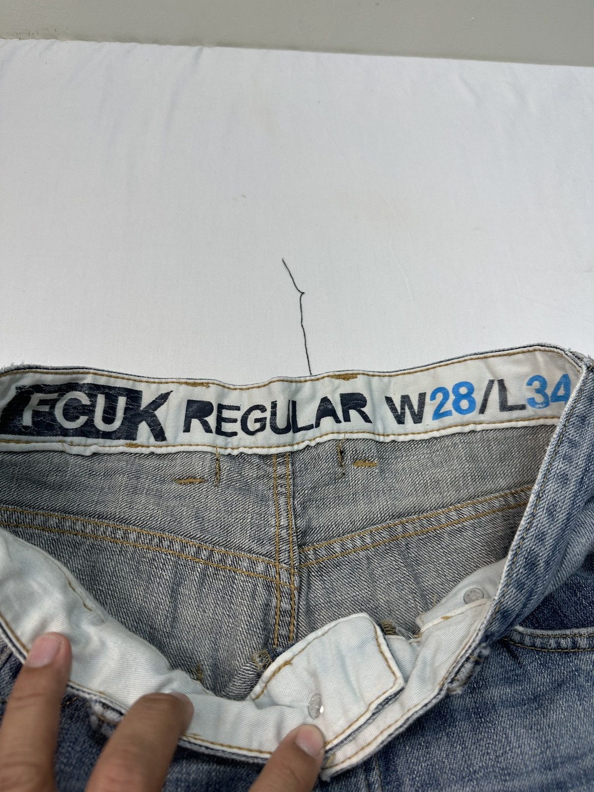 FCUK FCUK twisted denim jeans pants Size US 32 / EU 48 - 11 Thumbnail