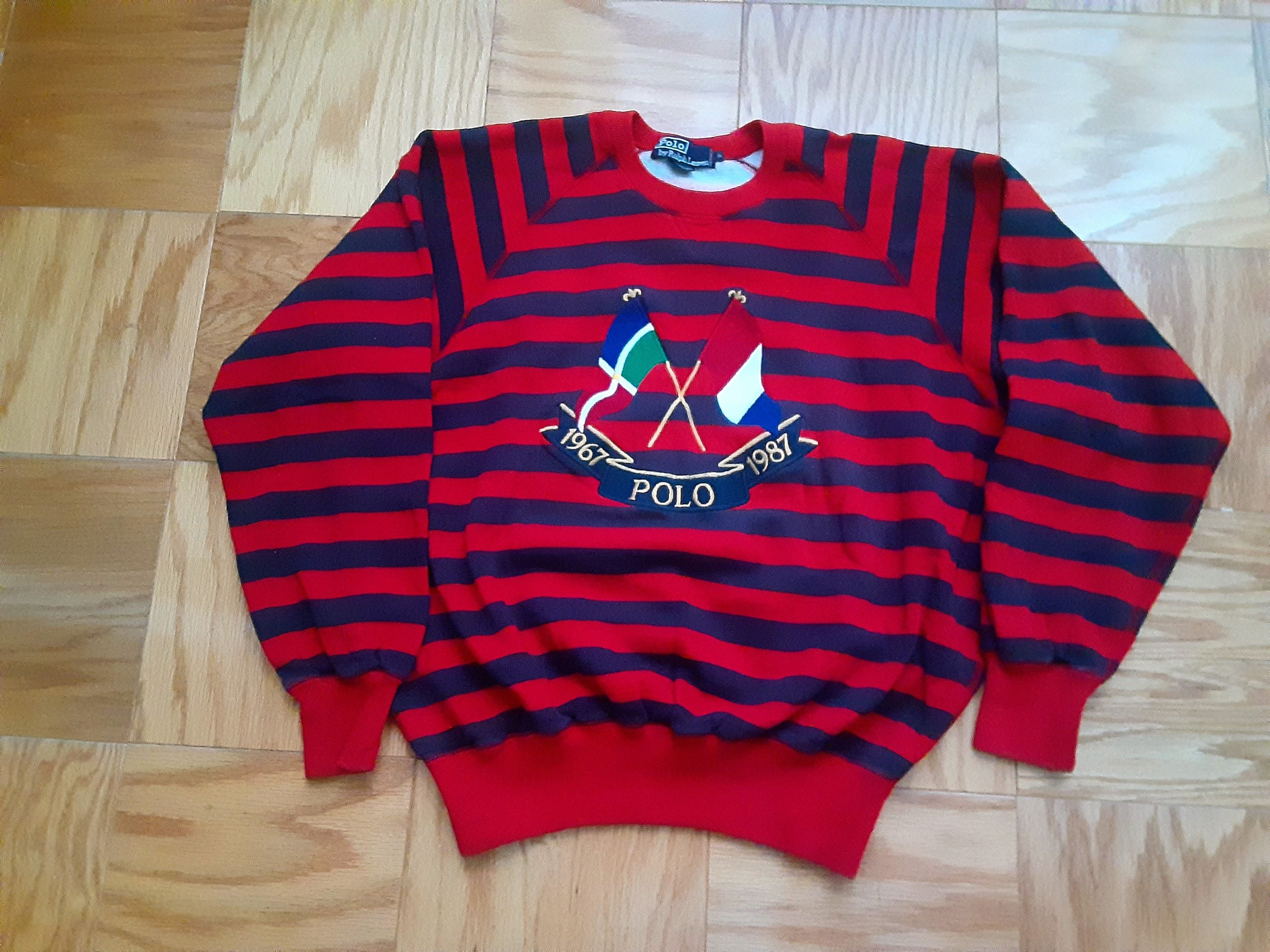 Polo Ralph Lauren Vintage 80's polo ralph Lauren cross flag sweater ...