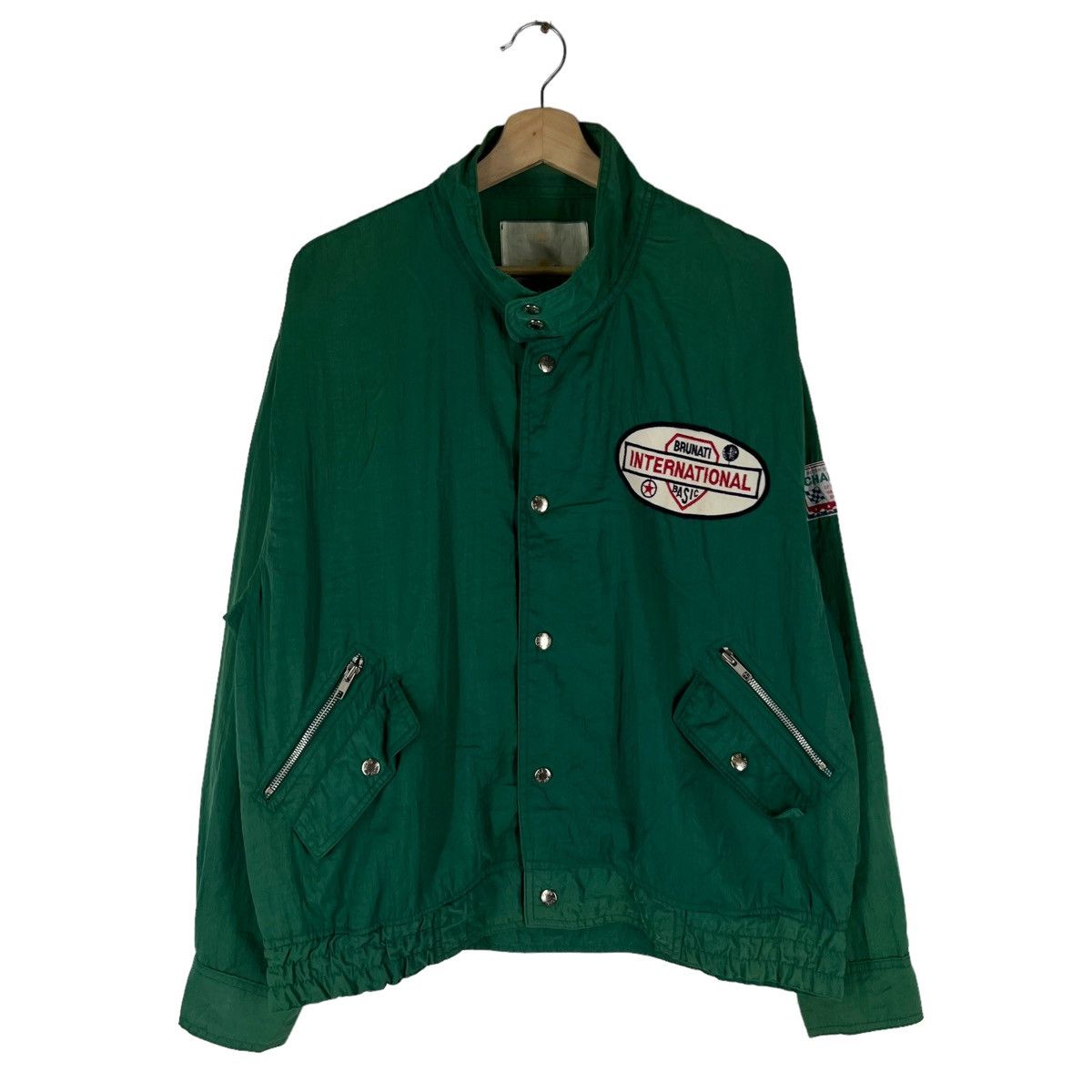 Japanese Brand VINTAGE BOMBER JACKET BRUNATI INTERNATIONAL RACING SPORTS Size US L / EU 52-54 / 3 - 1 Thumbnail