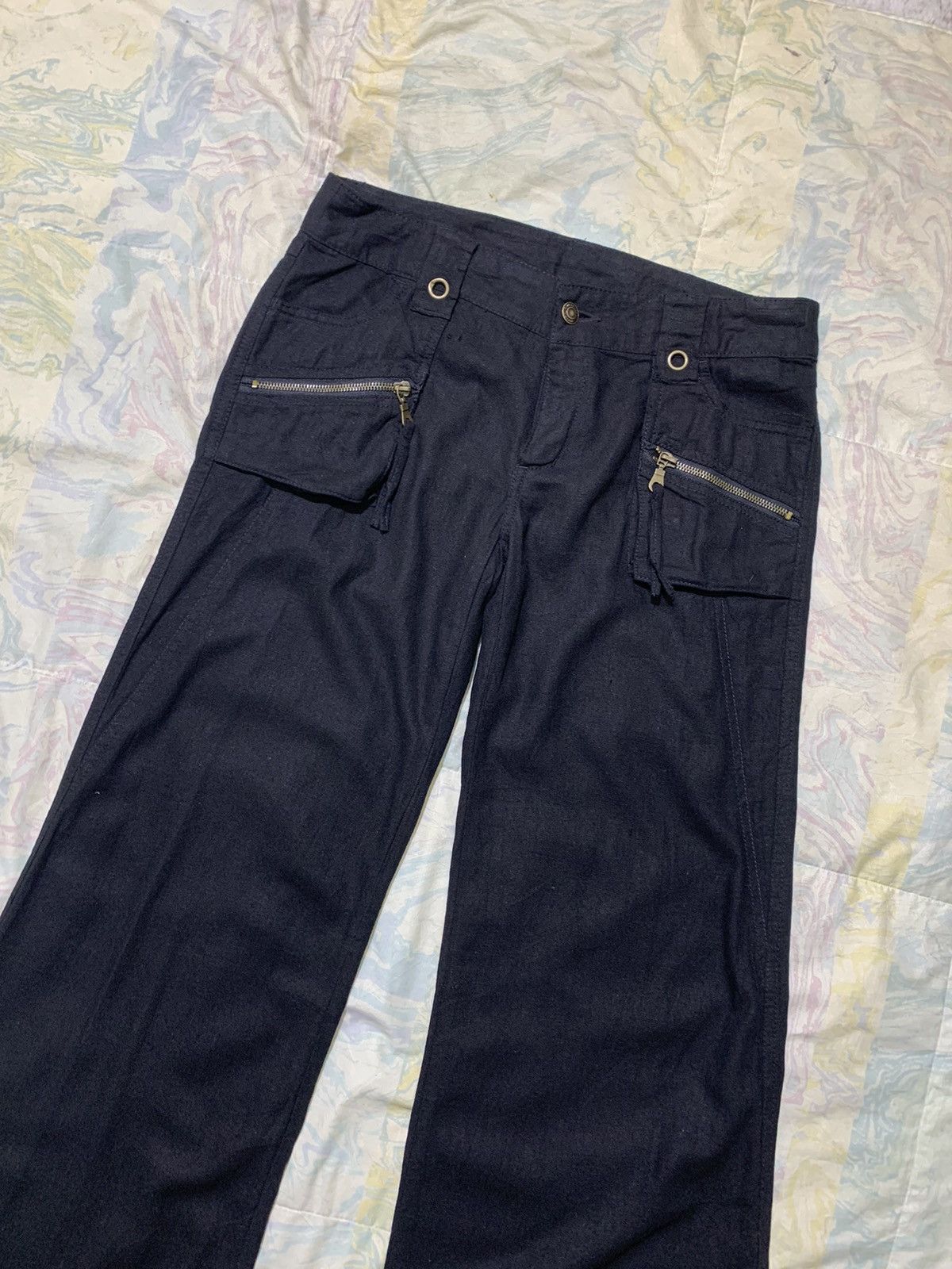 Japanese Brand Steal 🔥 flare Japanese brand wideleg baggy pants Size 31" - 2 Thumbnail